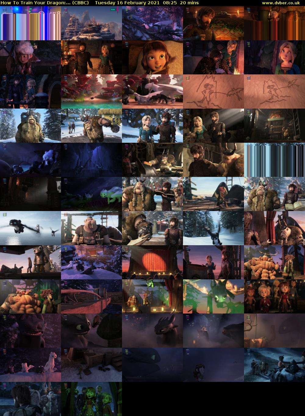 How To Train Your Dragon:... (CBBC) Tuesday 16 February 2021 08:25 - 08:45