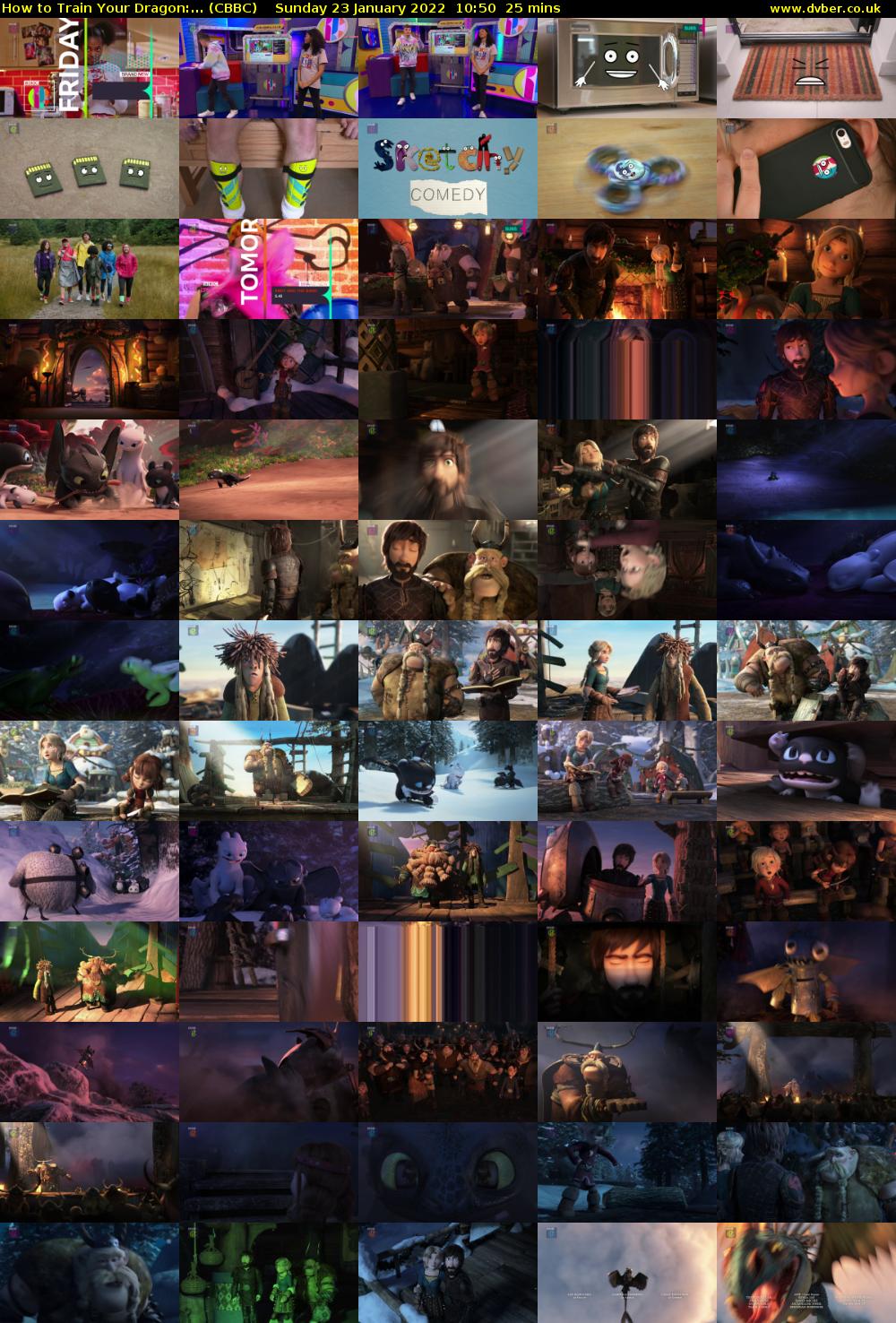 How to Train Your Dragon:... (CBBC) Sunday 23 January 2022 10:50 - 11:15