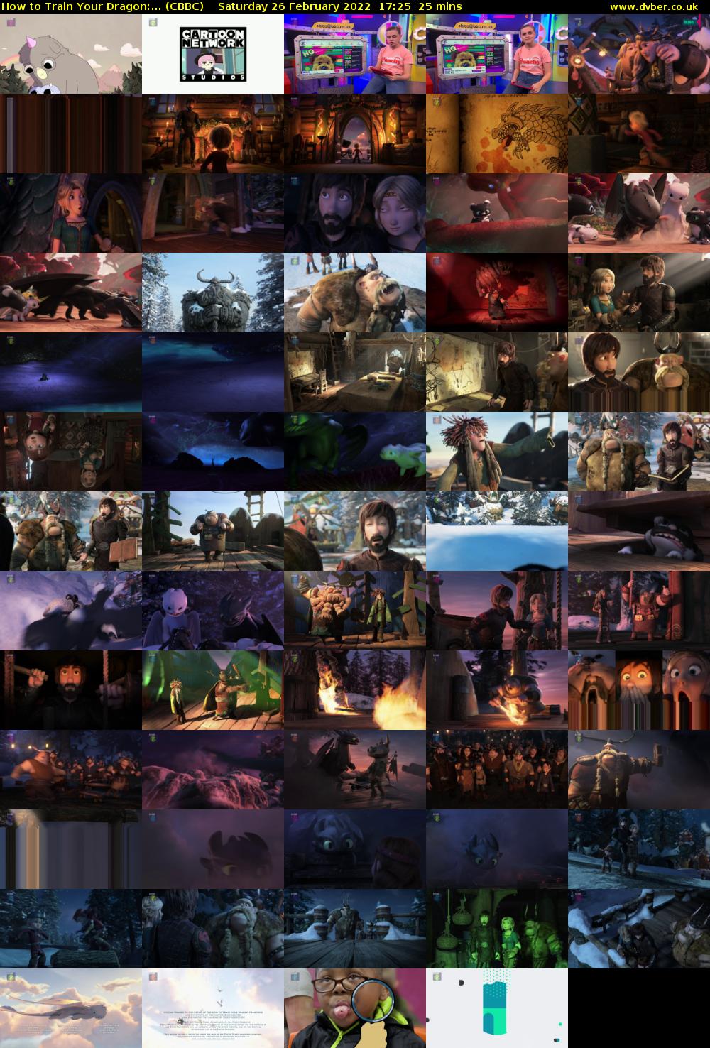 How to Train Your Dragon:... (CBBC) Saturday 26 February 2022 17:25 - 17:50