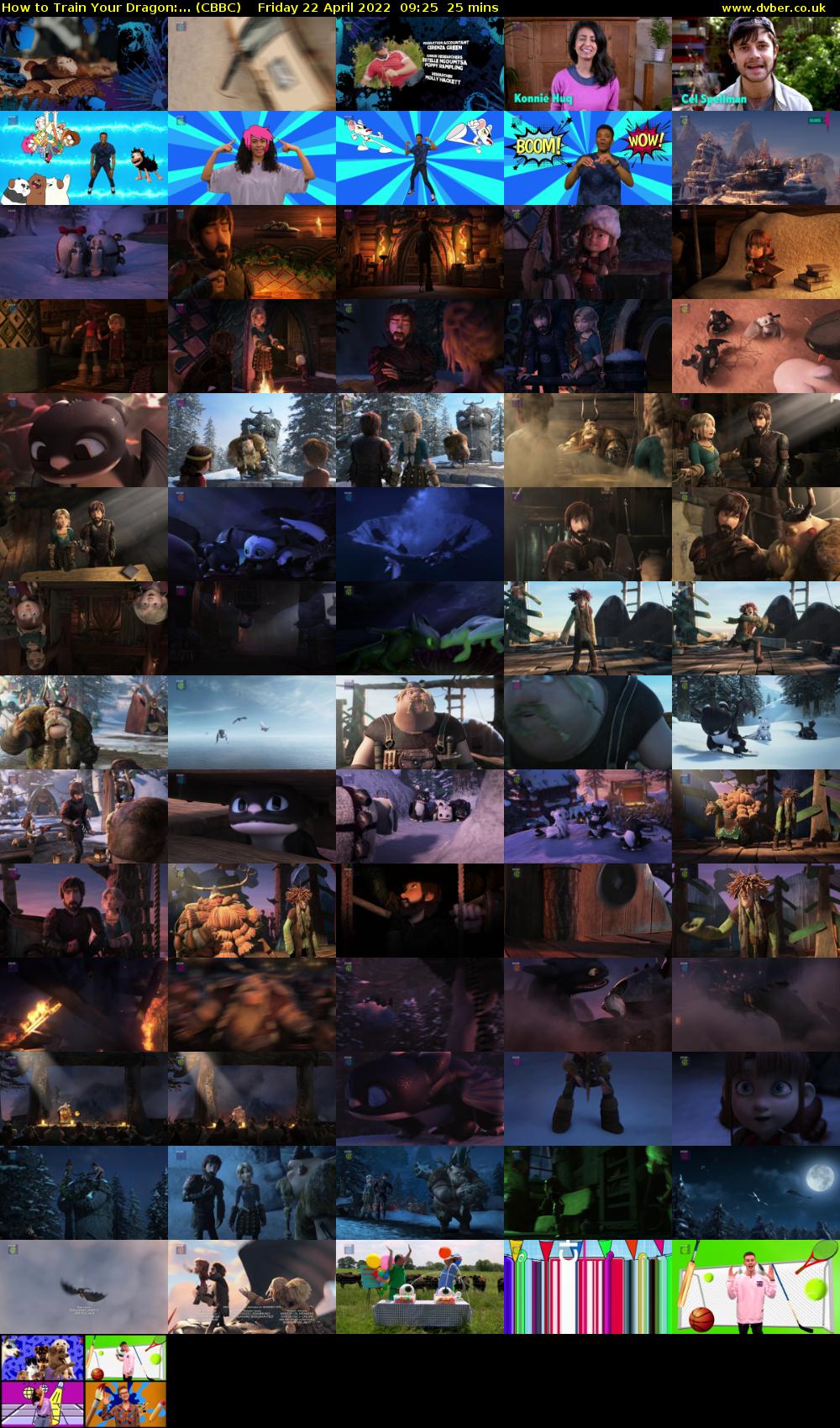How to Train Your Dragon:... (CBBC) Friday 22 April 2022 09:25 - 09:50