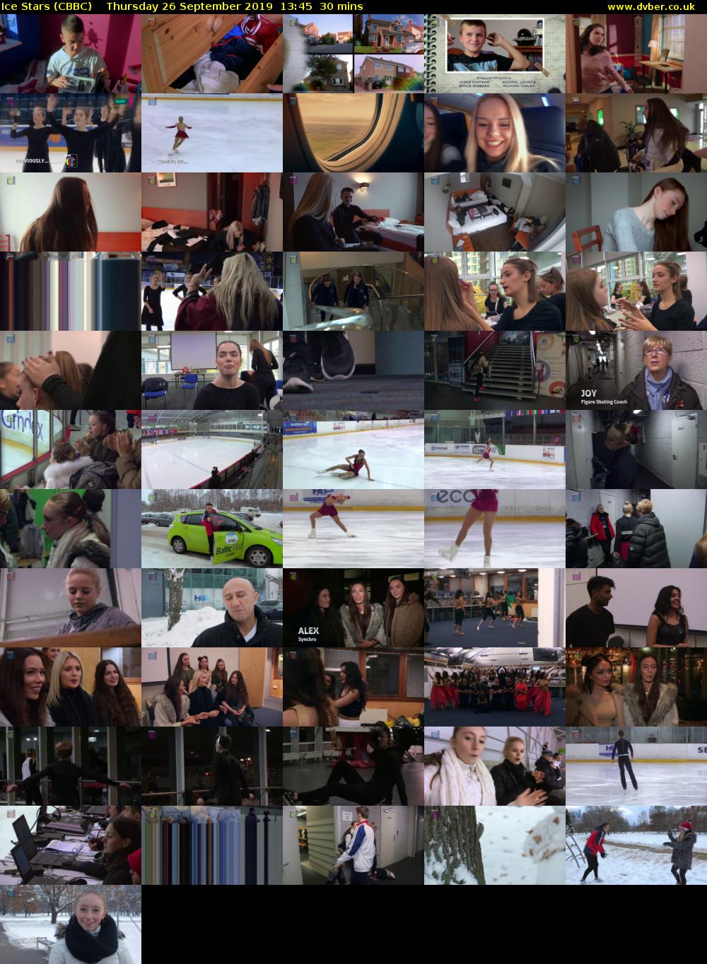 Ice Stars (CBBC) Thursday 26 September 2019 13:45 - 14:15