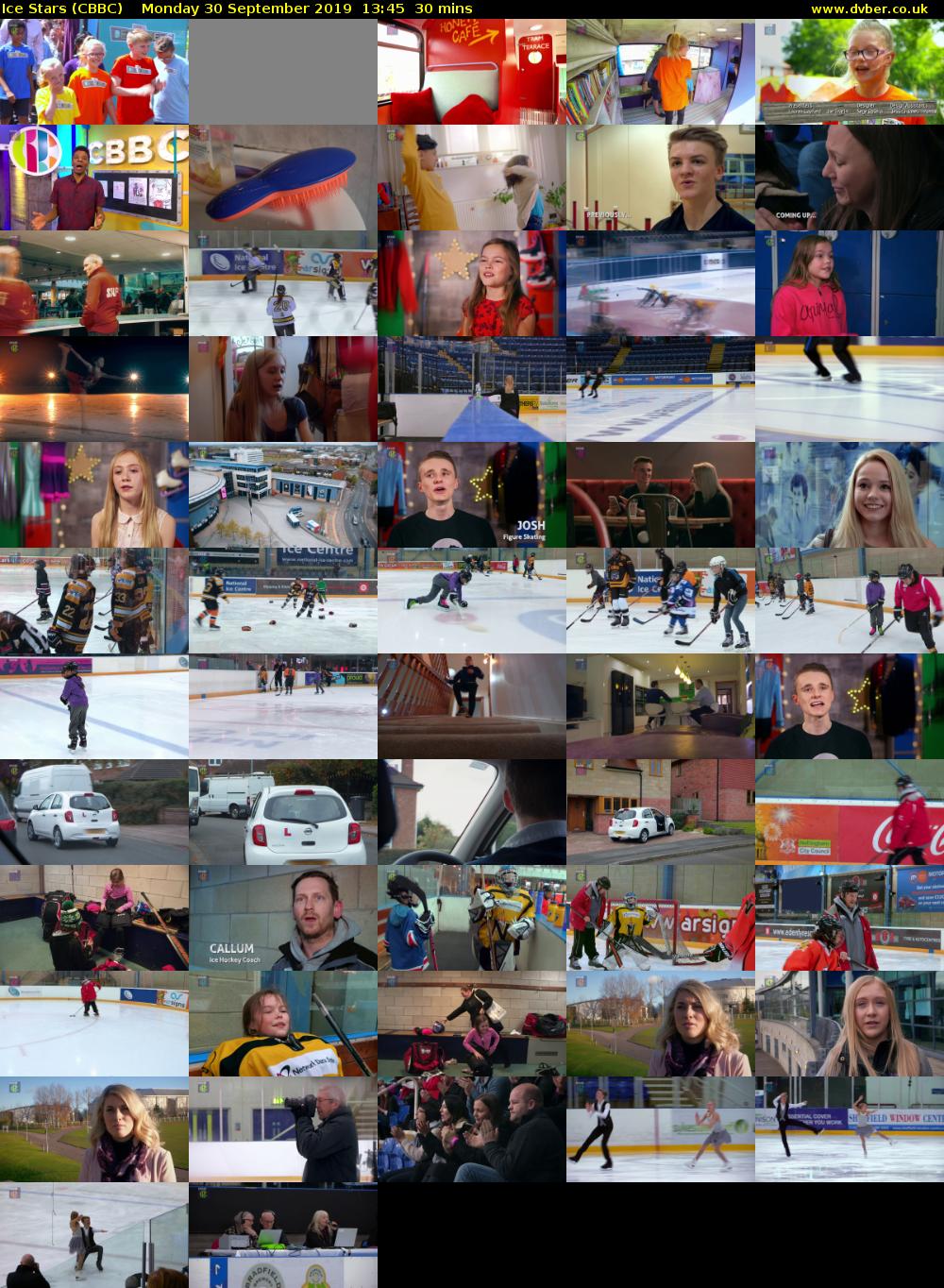 Ice Stars (CBBC) Monday 30 September 2019 13:45 - 14:15
