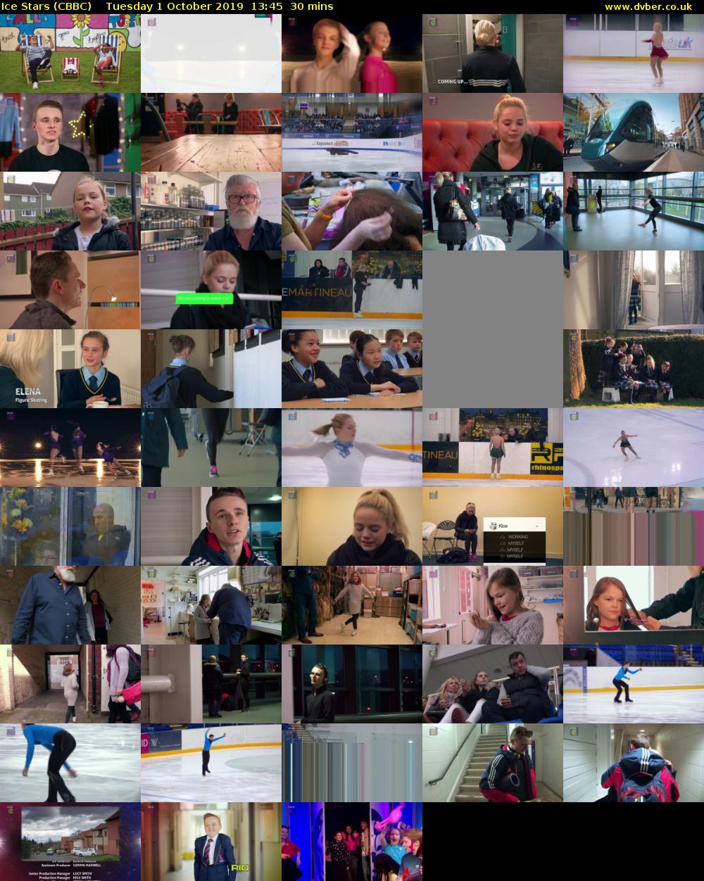 Ice Stars (CBBC) Tuesday 1 October 2019 13:45 - 14:15