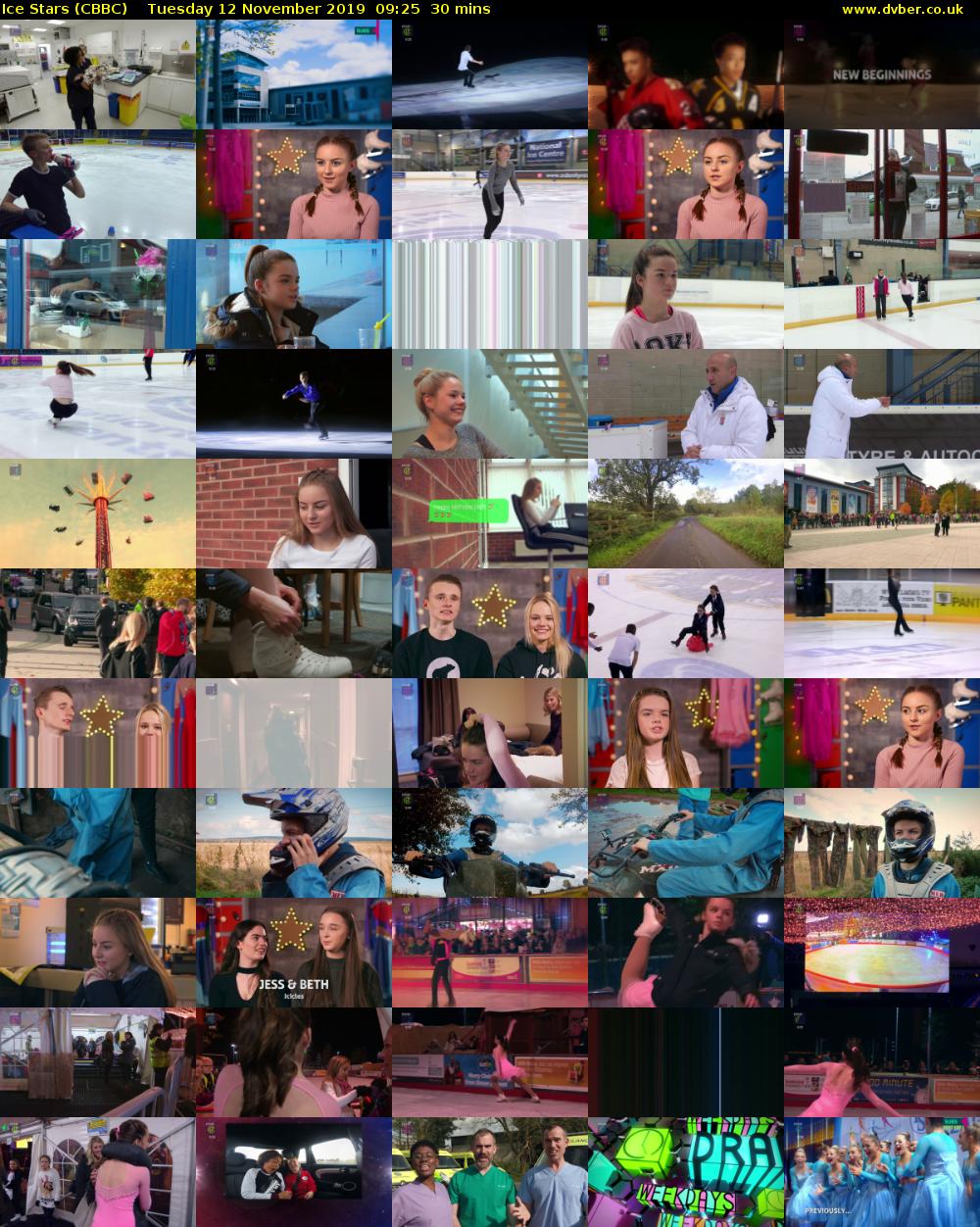 Ice Stars (CBBC) Tuesday 12 November 2019 09:25 - 09:55