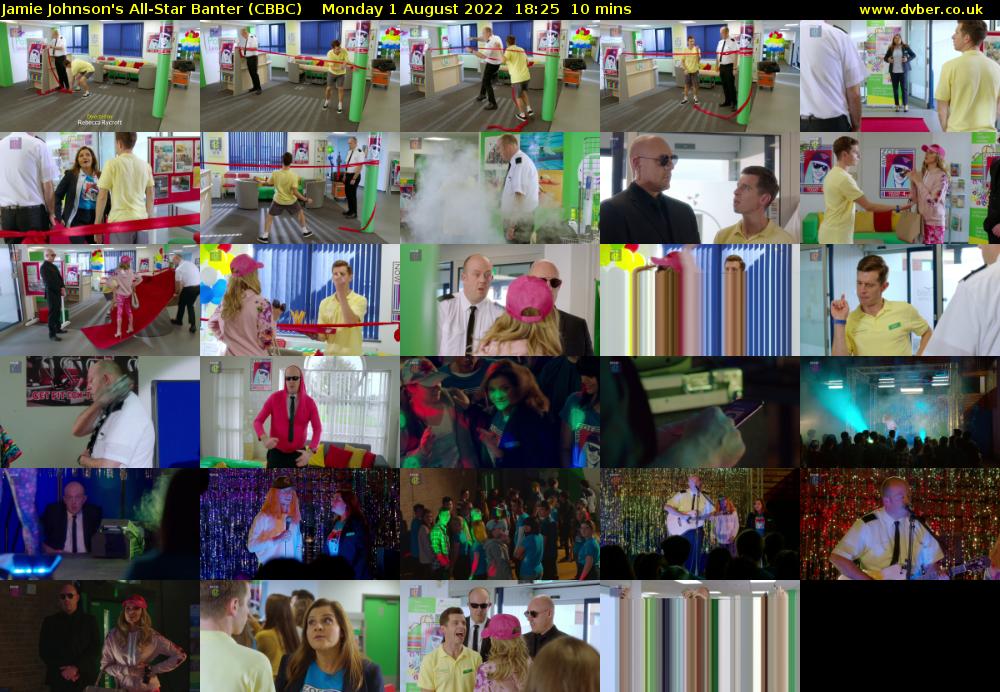 Jamie Johnson's All-Star Banter (CBBC) Monday 1 August 2022 18:25 - 18:35