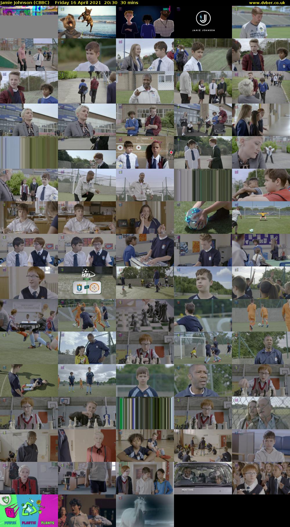 Jamie Johnson (CBBC) Friday 16 April 2021 20:30 - 21:00