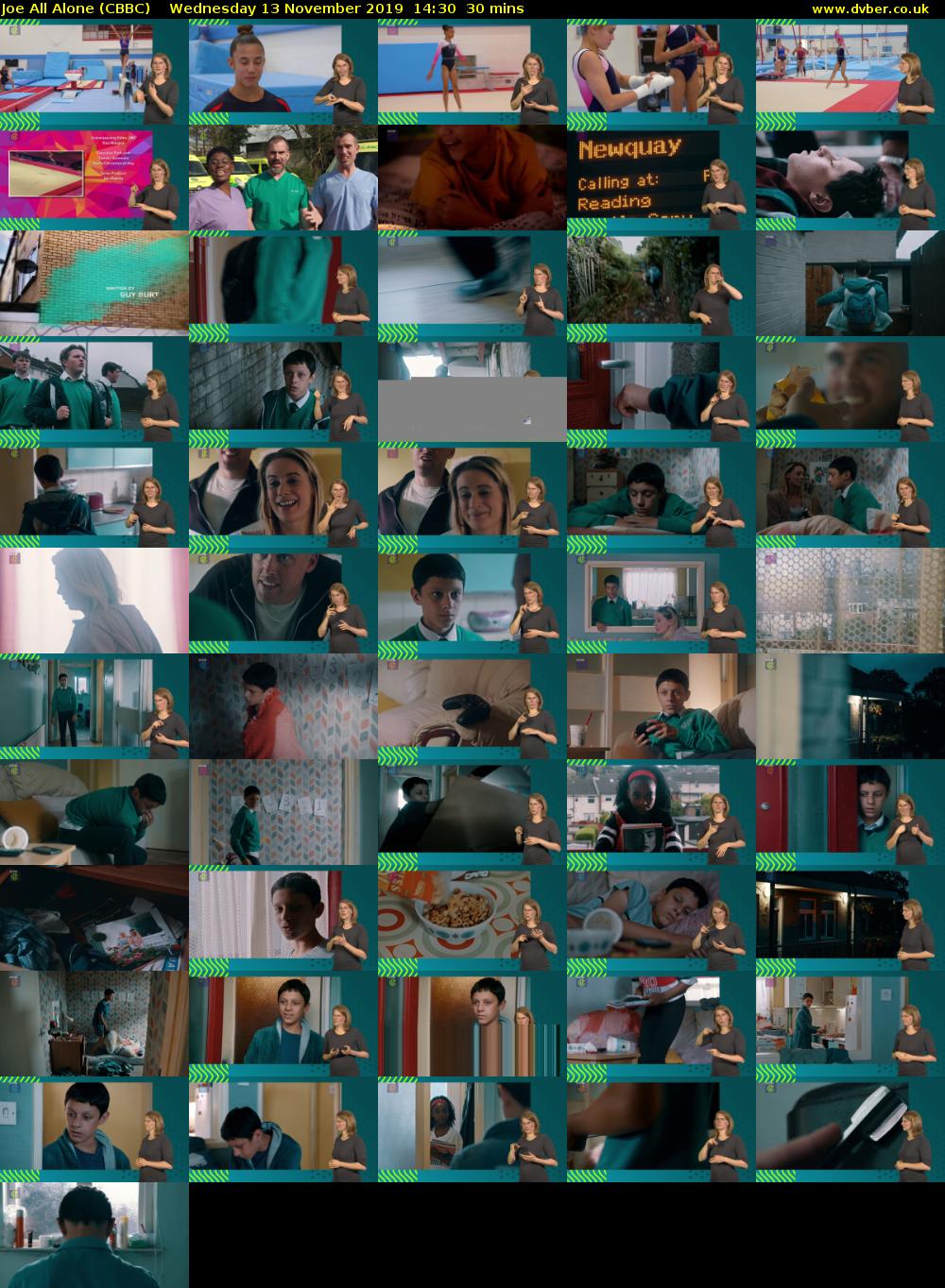 Joe All Alone (CBBC) Wednesday 13 November 2019 14:30 - 15:00