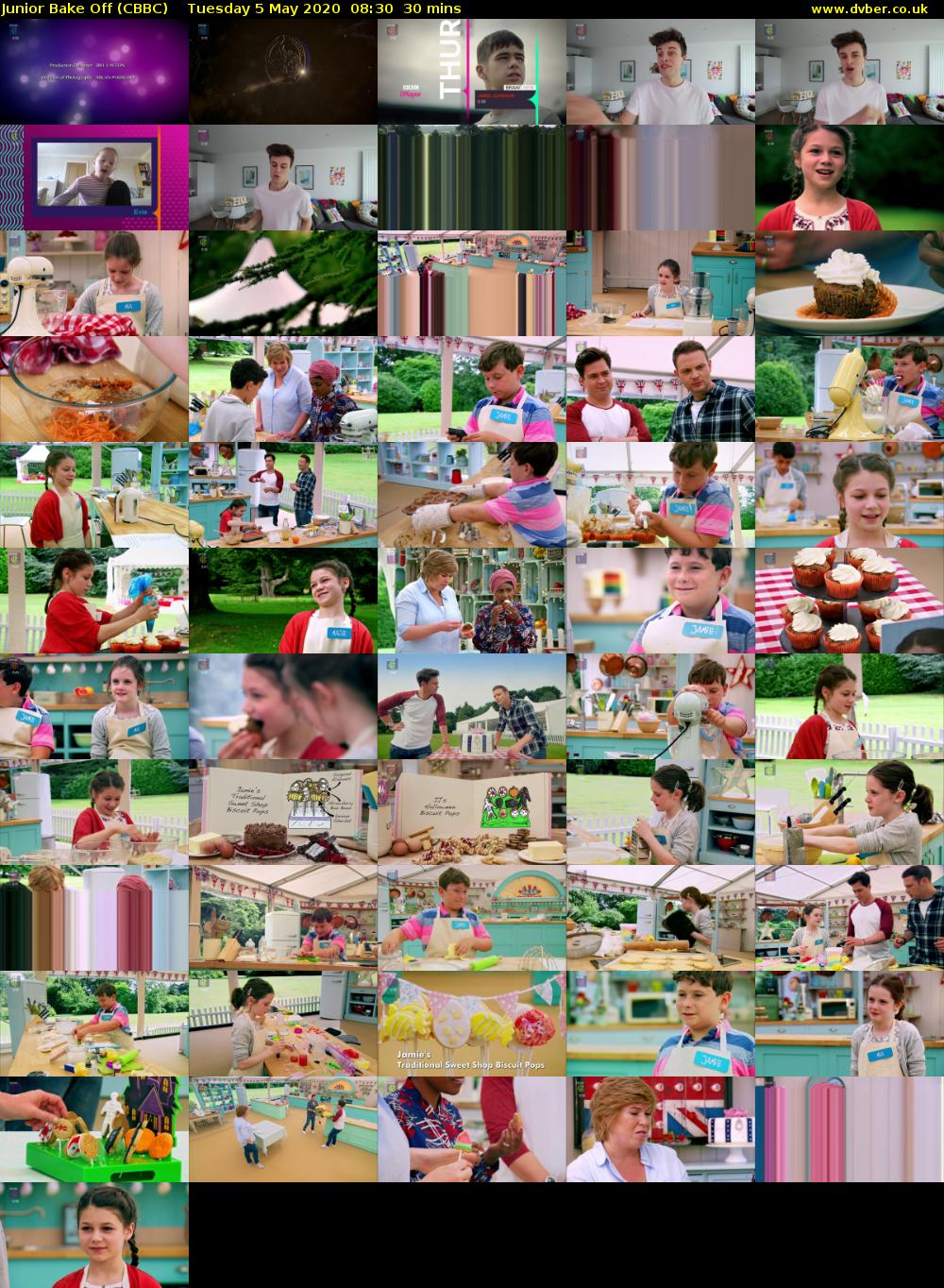 Junior Bake Off (CBBC) Tuesday 5 May 2020 08:30 - 09:00
