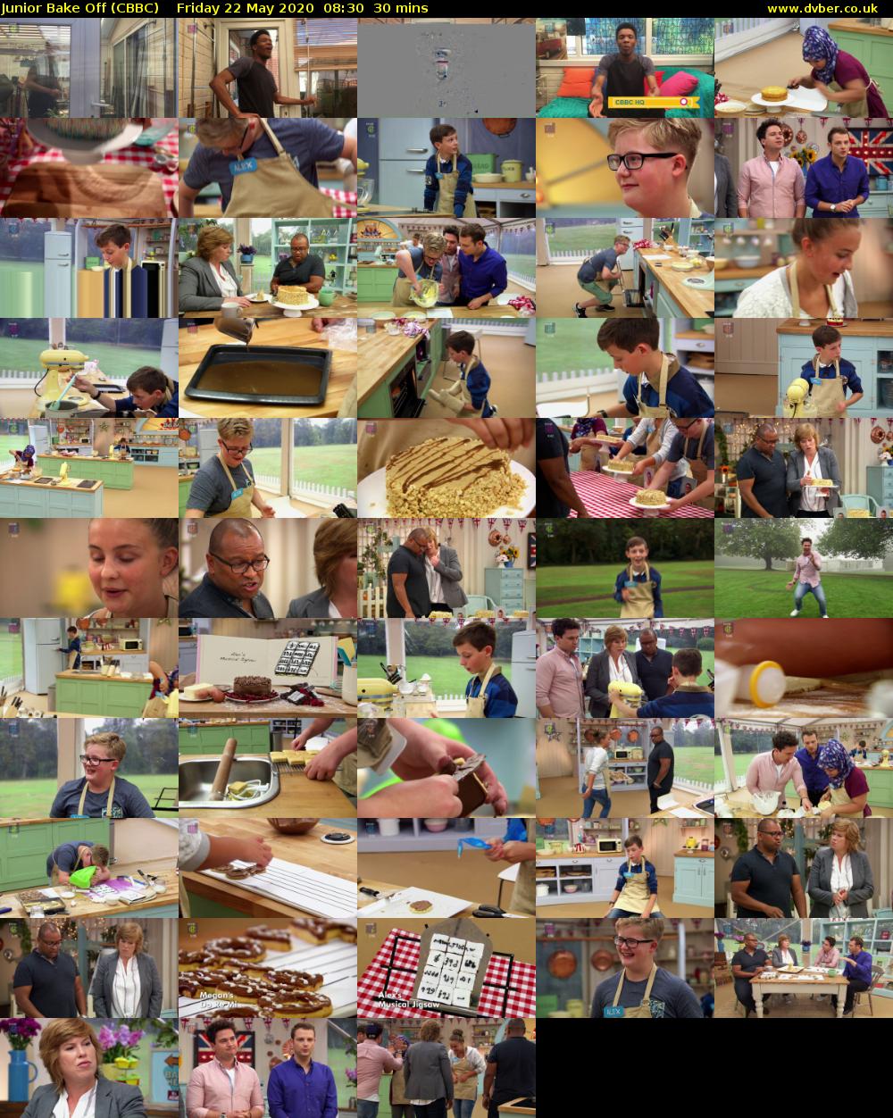 Junior Bake Off (CBBC) Friday 22 May 2020 08:30 - 09:00