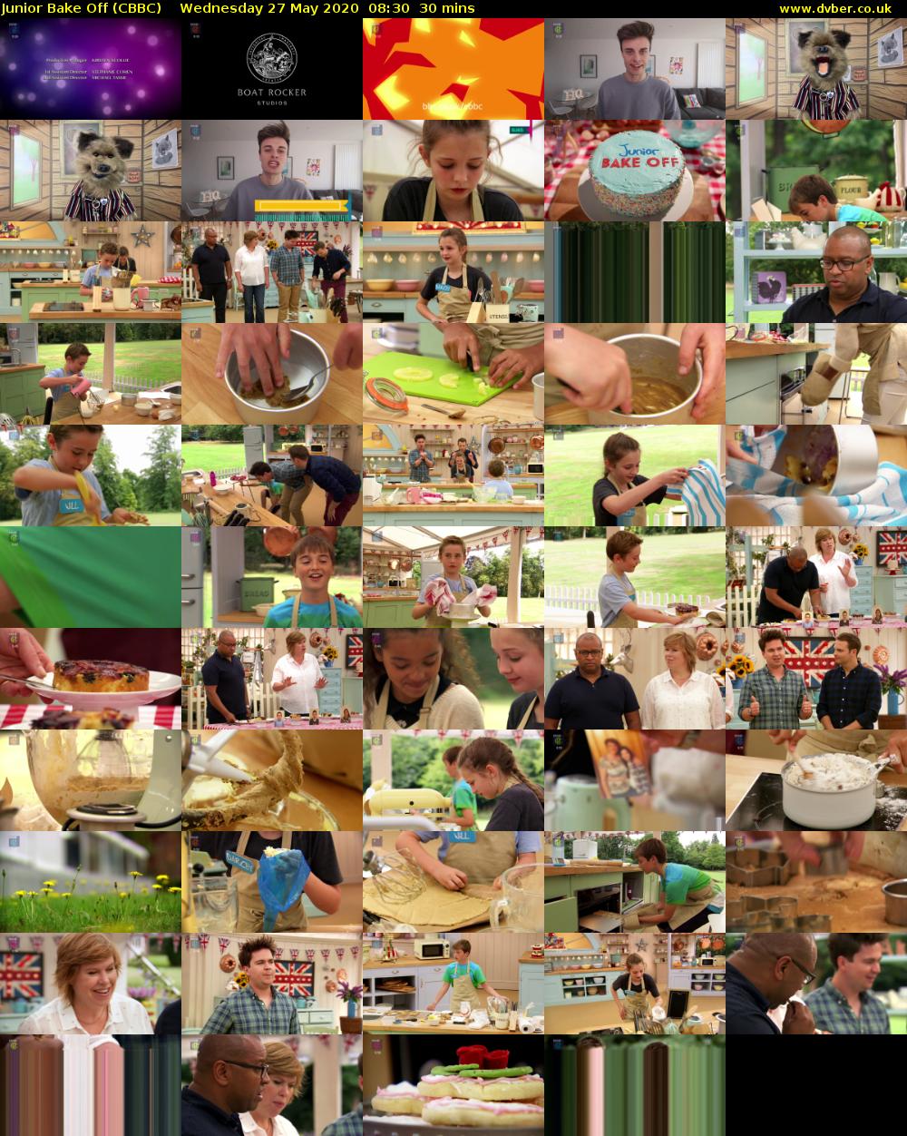 Junior Bake Off (CBBC) Wednesday 27 May 2020 08:30 - 09:00