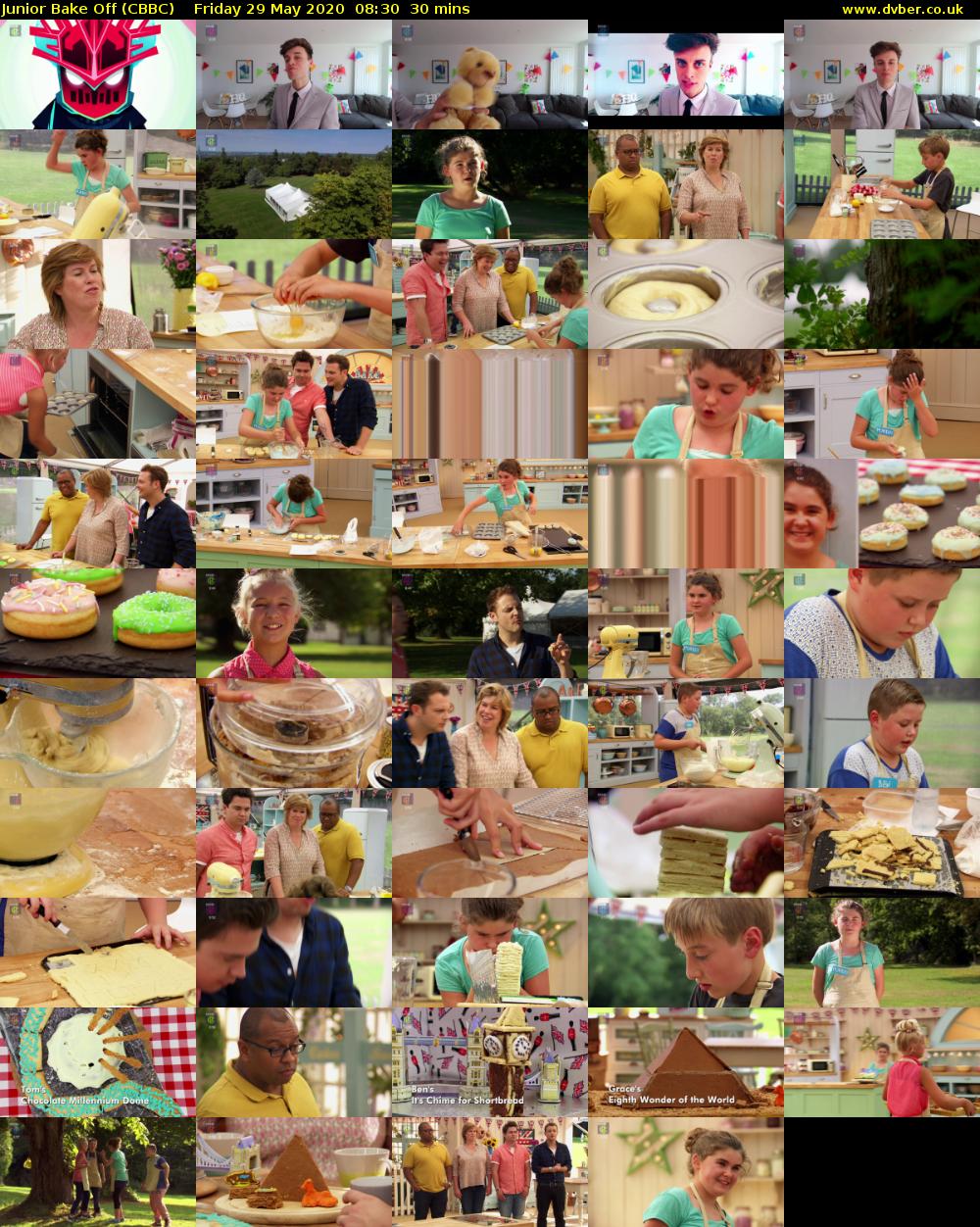 Junior Bake Off (CBBC) Friday 29 May 2020 08:30 - 09:00