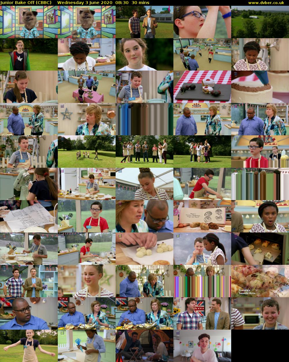 Junior Bake Off (CBBC) Wednesday 3 June 2020 08:30 - 09:00