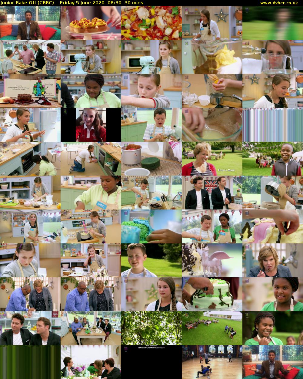 Junior Bake Off (CBBC) Friday 5 June 2020 08:30 - 09:00