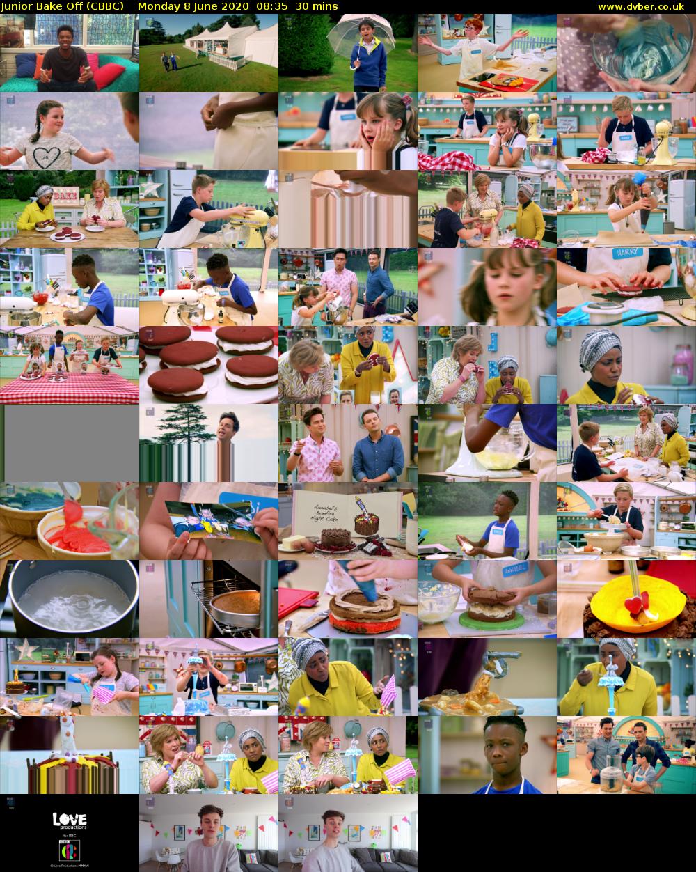 Junior Bake Off (CBBC) Monday 8 June 2020 08:35 - 09:05