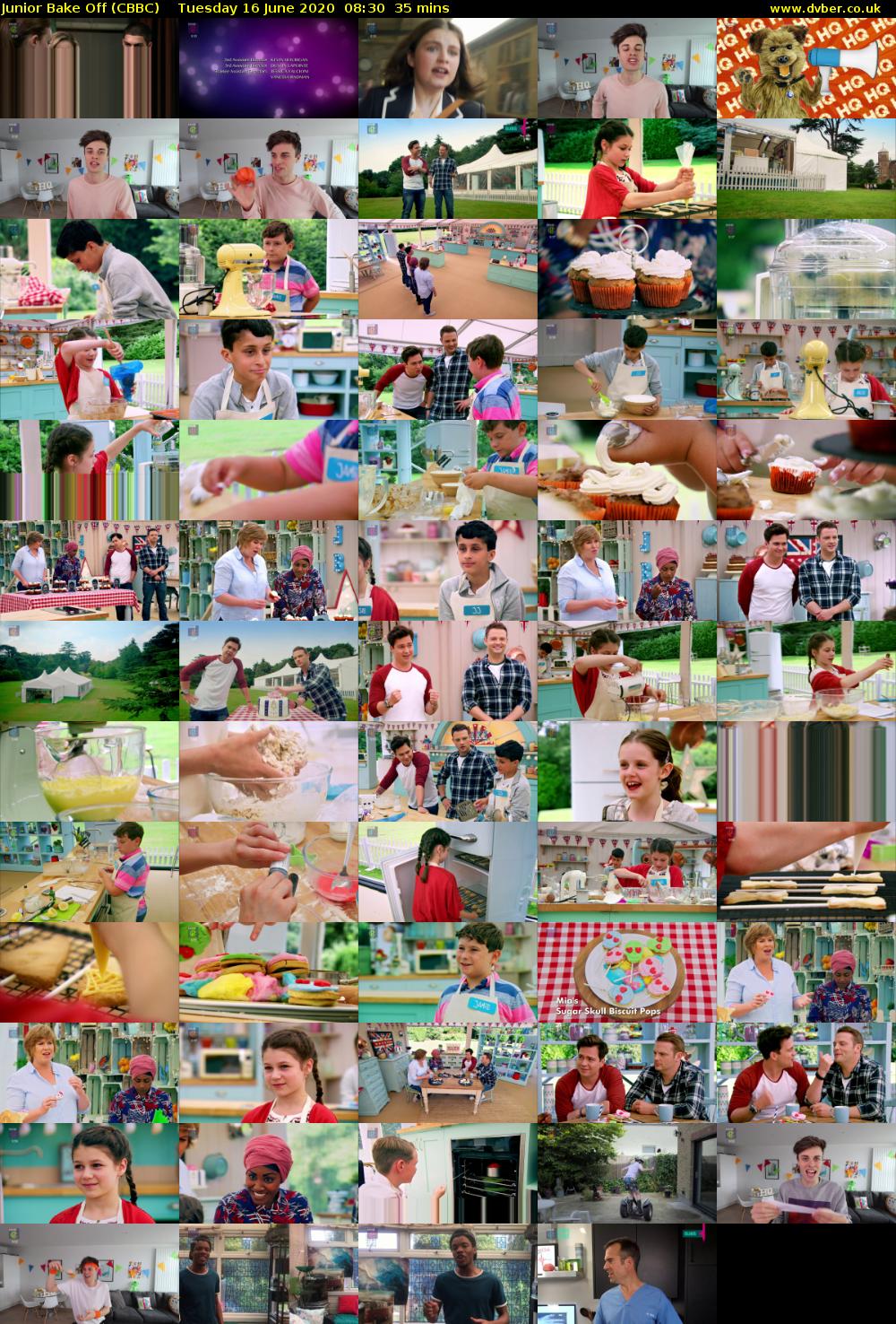 Junior Bake Off (CBBC) Tuesday 16 June 2020 08:30 - 09:05