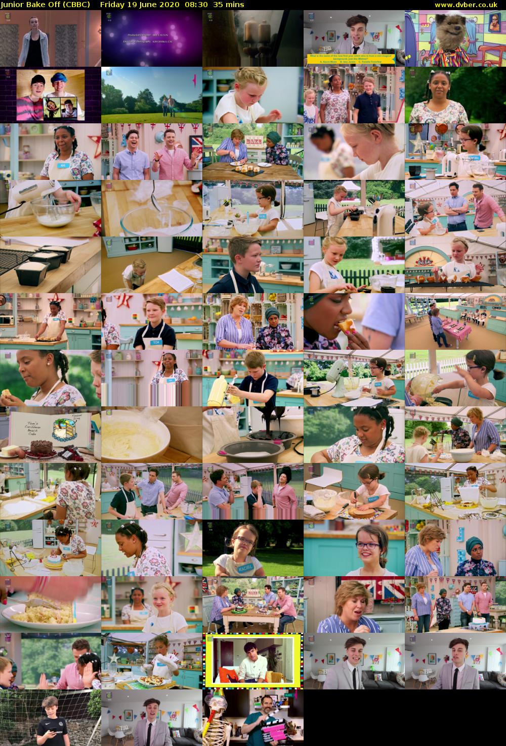 Junior Bake Off (CBBC) Friday 19 June 2020 08:30 - 09:05