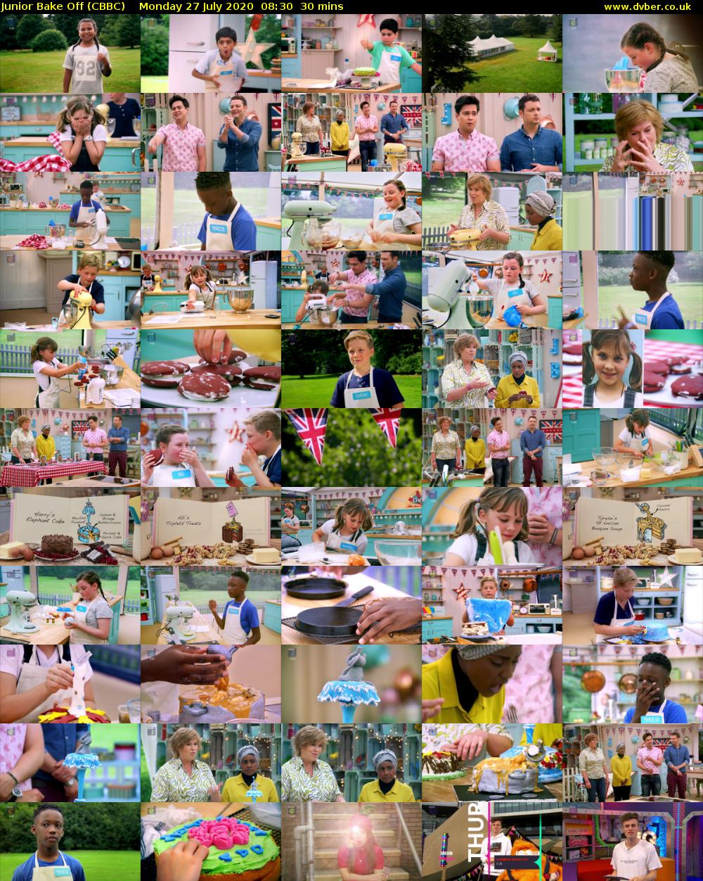 Junior Bake Off (CBBC) Monday 27 July 2020 08:30 - 09:00