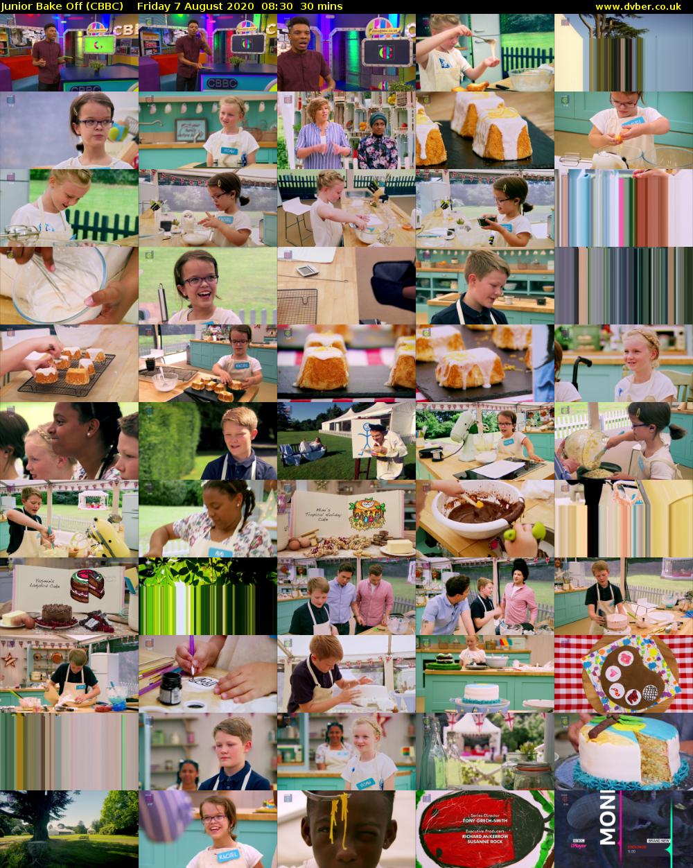Junior Bake Off (CBBC) Friday 7 August 2020 08:30 - 09:00