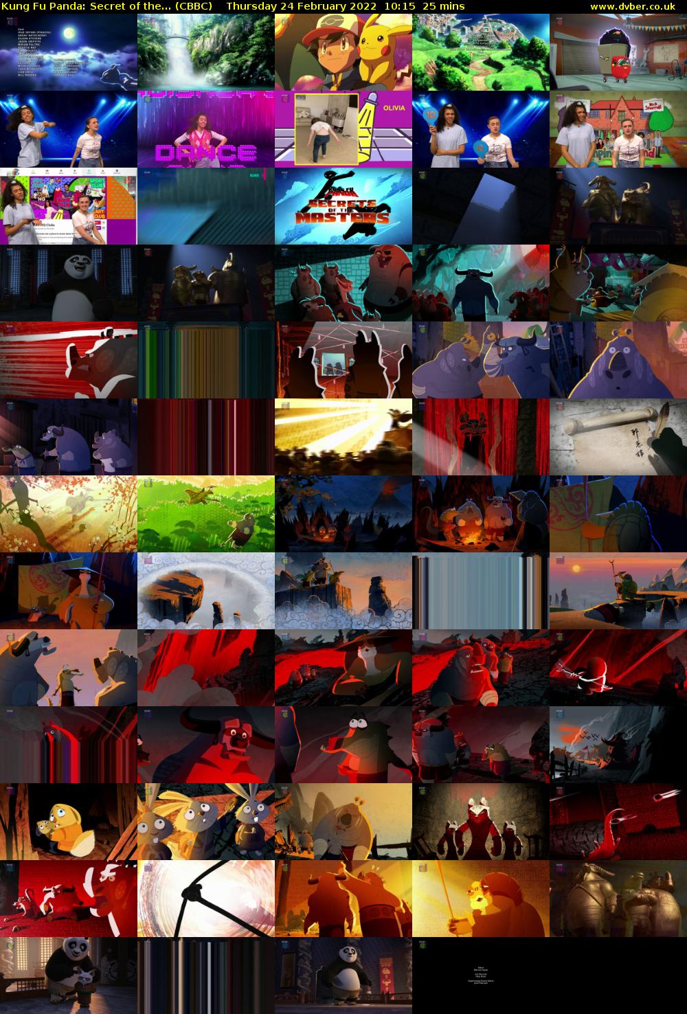 Kung Fu Panda: Secret of the... (CBBC) Thursday 24 February 2022 10:15 - 10:40