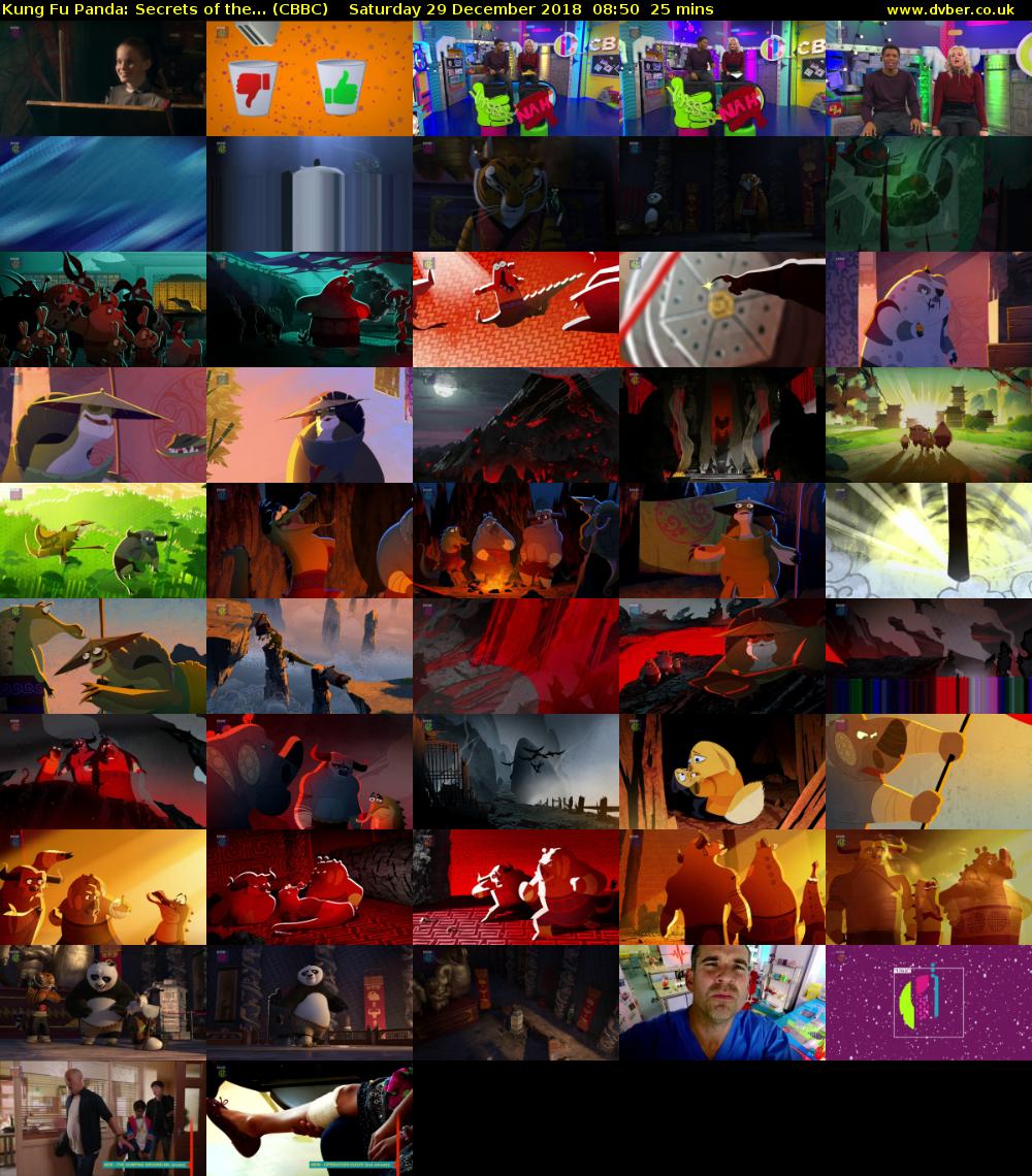 Kung Fu Panda: Secrets of the... (CBBC) Saturday 29 December 2018 08:50 - 09:15