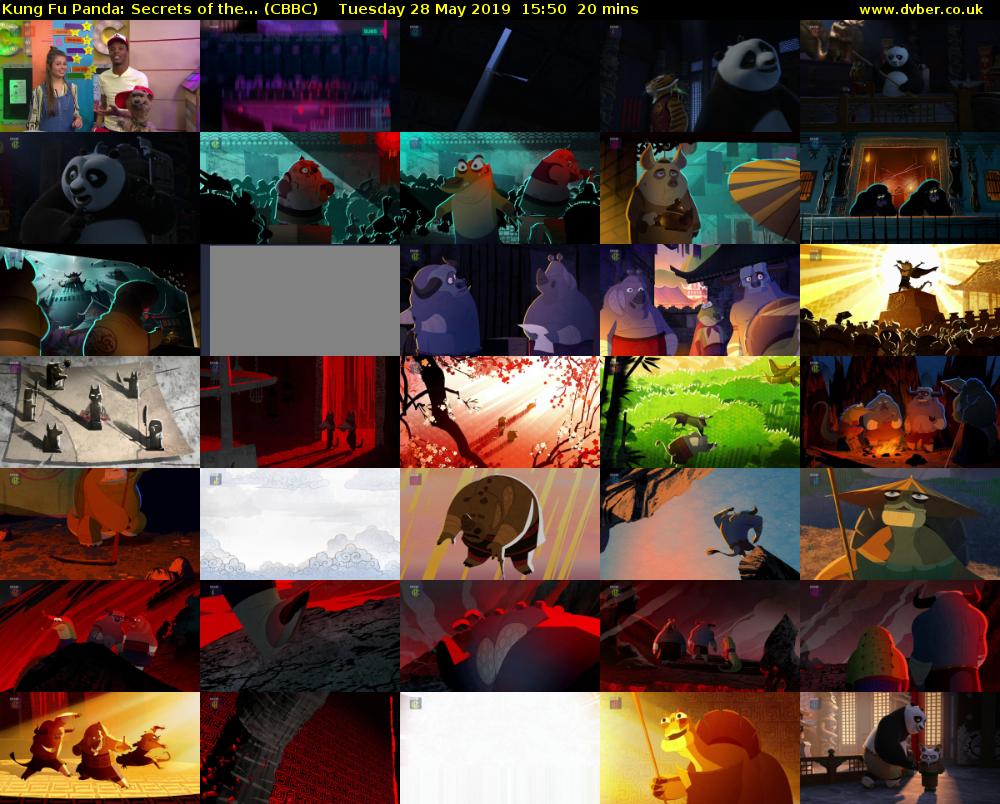 Kung Fu Panda: Secrets of the... (CBBC) Tuesday 28 May 2019 15:50 - 16:10