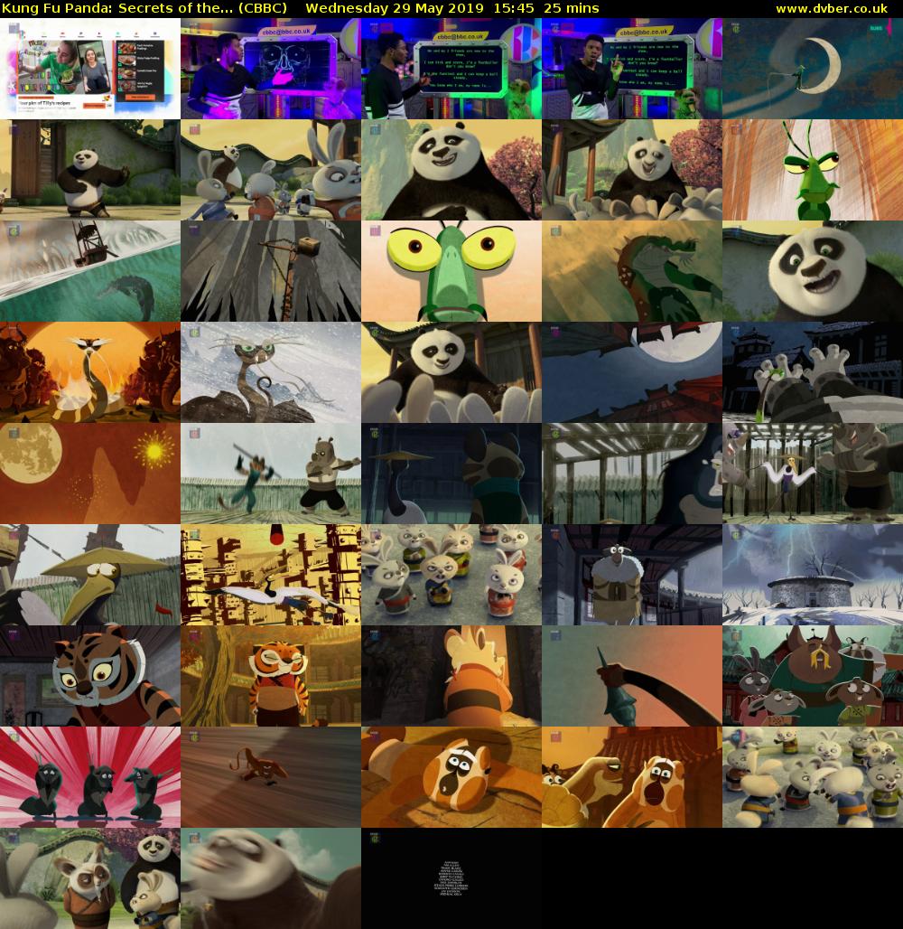 Kung Fu Panda: Secrets of the... (CBBC) Wednesday 29 May 2019 15:45 - 16:10