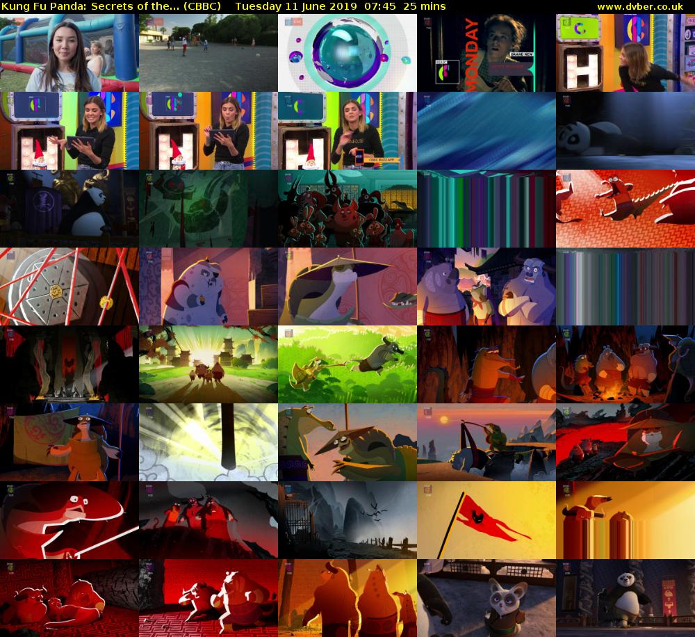 Kung Fu Panda: Secrets of the... (CBBC) Tuesday 11 June 2019 07:45 - 08:10