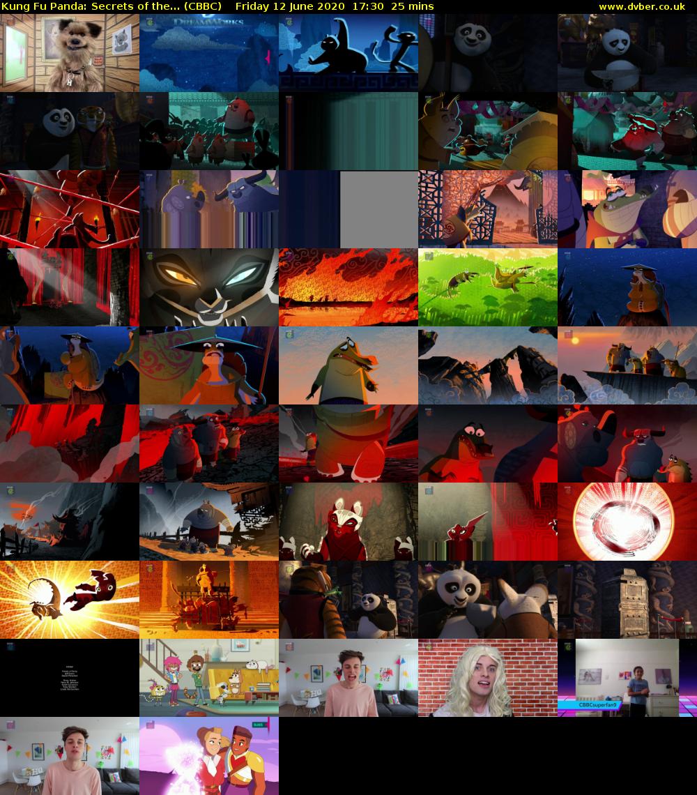 Kung Fu Panda: Secrets of the... (CBBC) Friday 12 June 2020 17:30 - 17:55