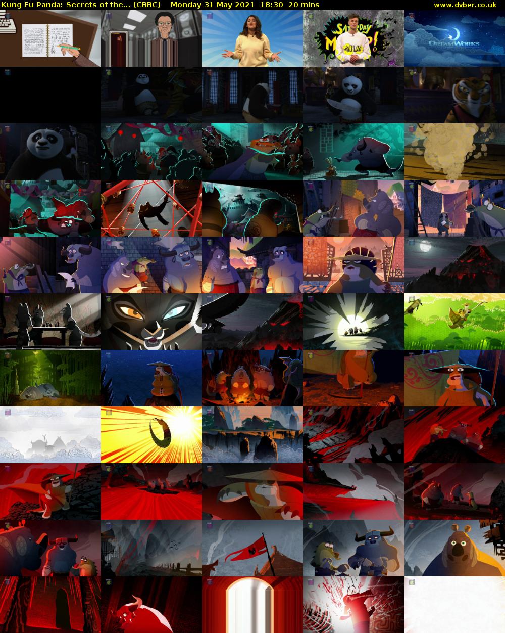 Kung Fu Panda: Secrets of the... (CBBC) Monday 31 May 2021 18:30 - 18:50