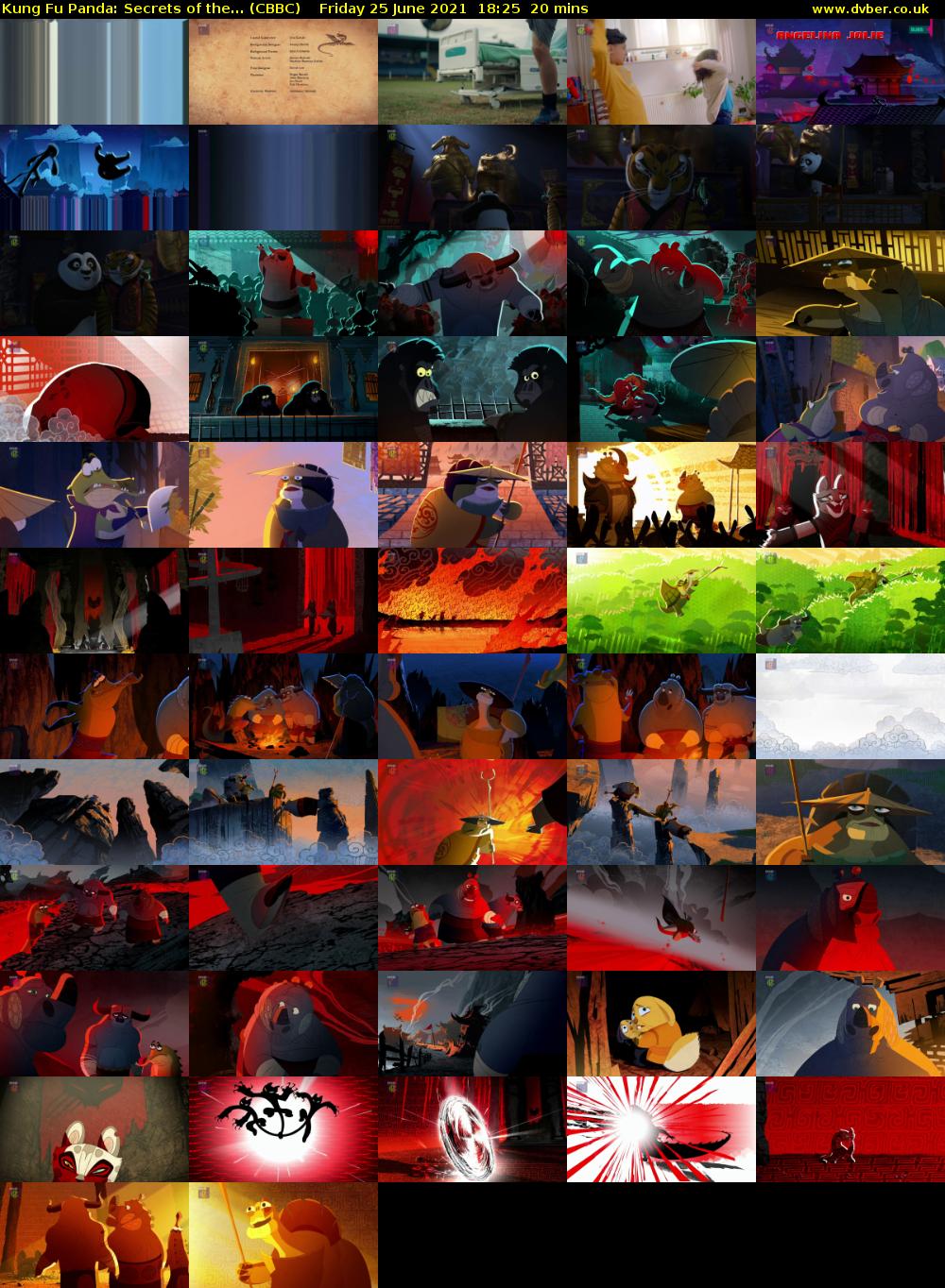 Kung Fu Panda: Secrets of the... (CBBC) Friday 25 June 2021 18:25 - 18:45