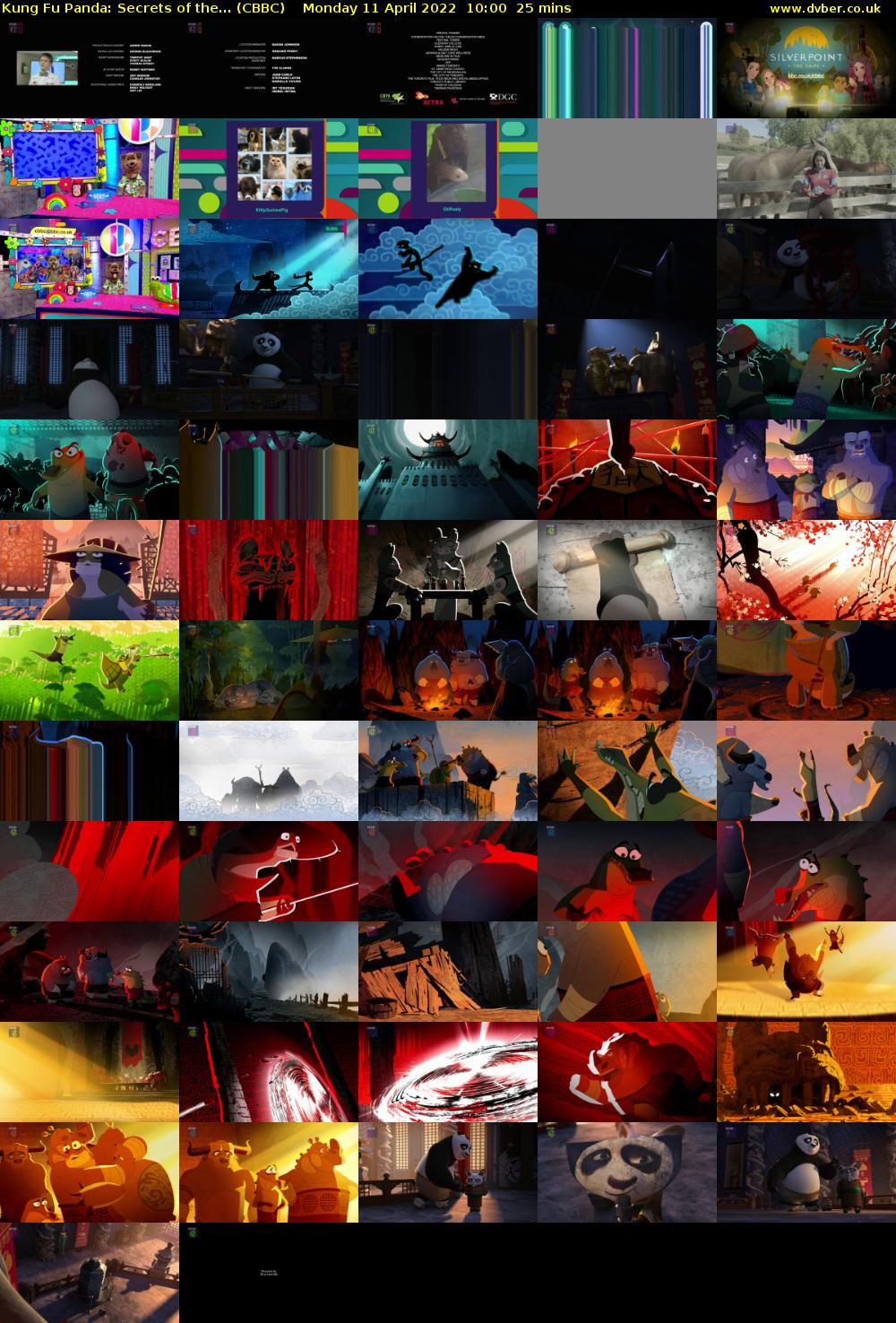 Kung Fu Panda: Secrets of the... (CBBC) Monday 11 April 2022 10:00 - 10:25