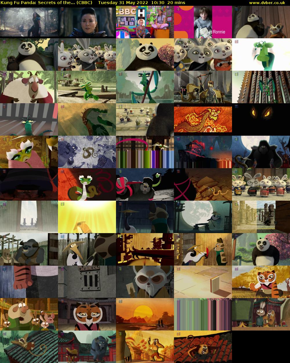 Kung Fu Panda: Secrets of the... (CBBC) Tuesday 31 May 2022 10:30 - 10:50