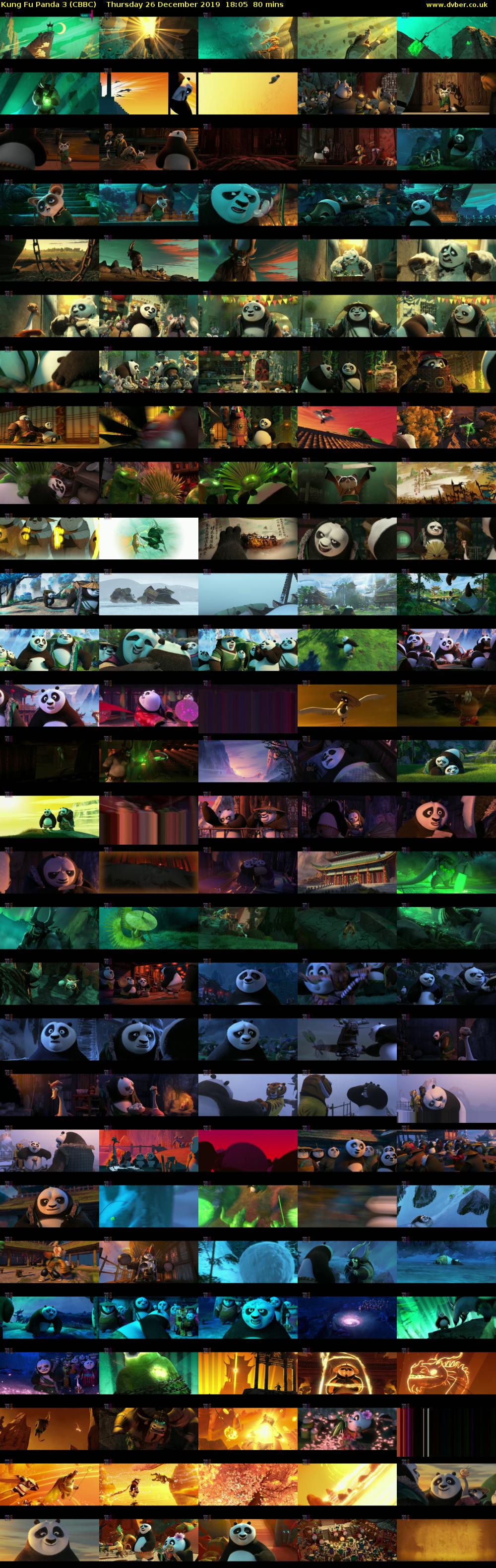 Kung Fu Panda 3 (CBBC) Thursday 26 December 2019 18:05 - 19:25