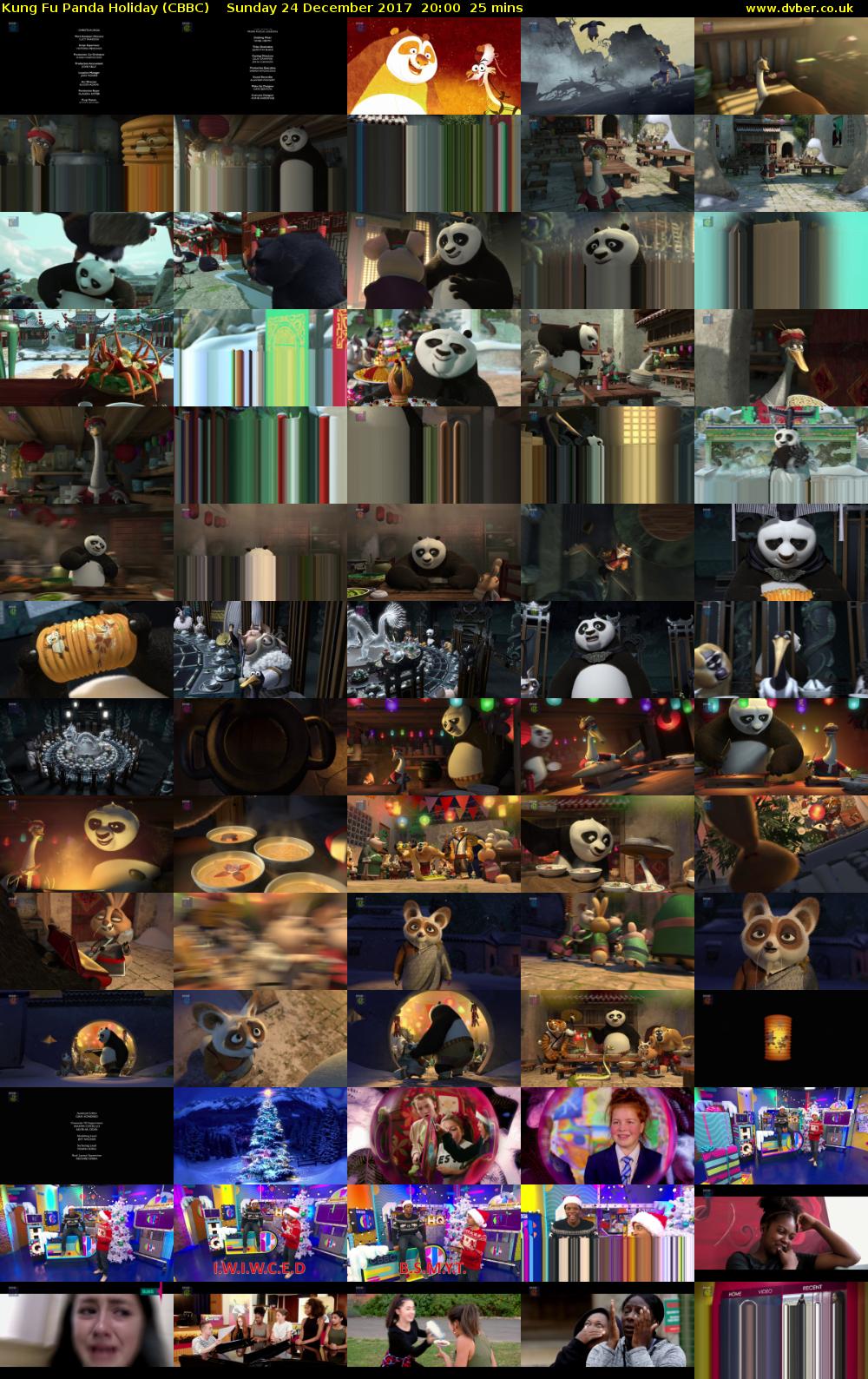 Kung Fu Panda Holiday (CBBC) Sunday 24 December 2017 20:00 - 20:25