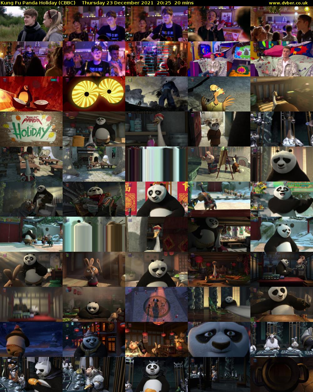 Kung Fu Panda Holiday (CBBC) Thursday 23 December 2021 20:25 - 20:45