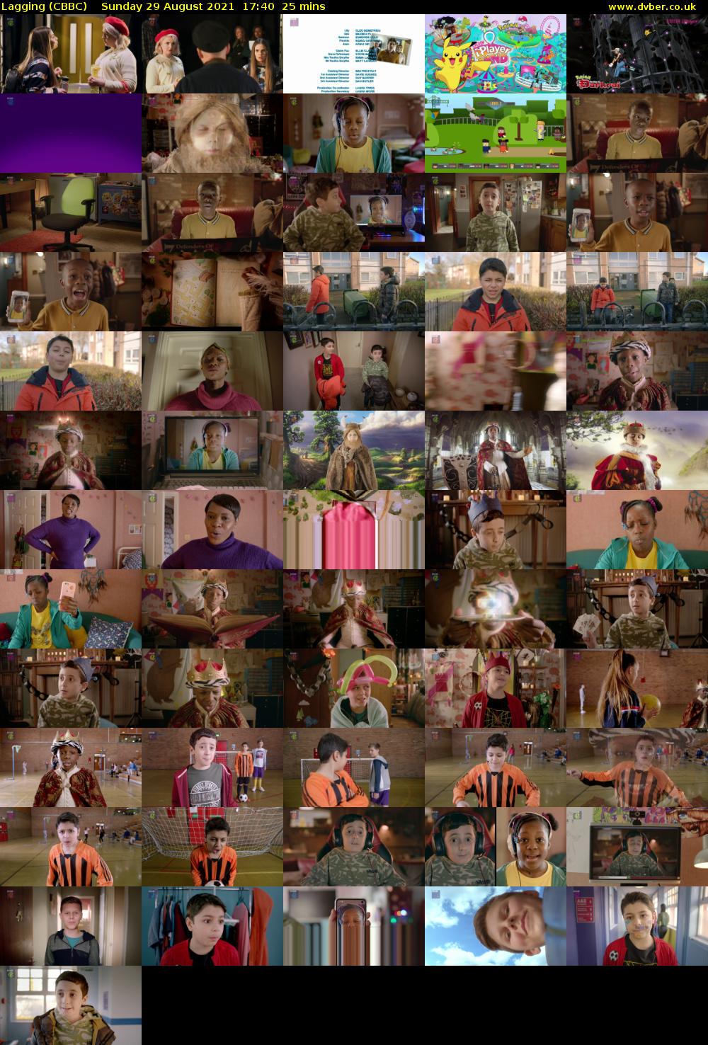 Lagging (CBBC) Sunday 29 August 2021 17:40 - 18:05