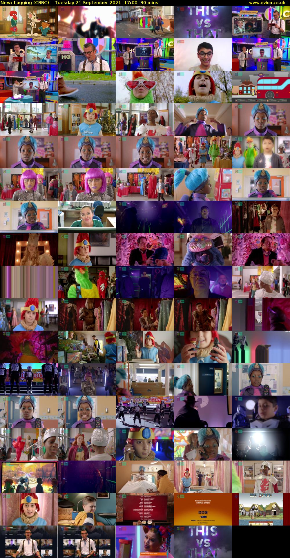 Lagging (CBBC) Tuesday 21 September 2021 17:00 - 17:30