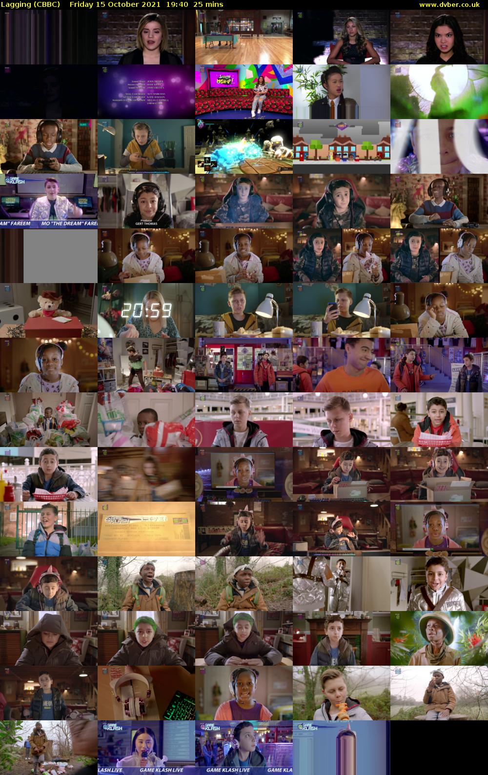 Lagging (CBBC) Friday 15 October 2021 19:40 - 20:05