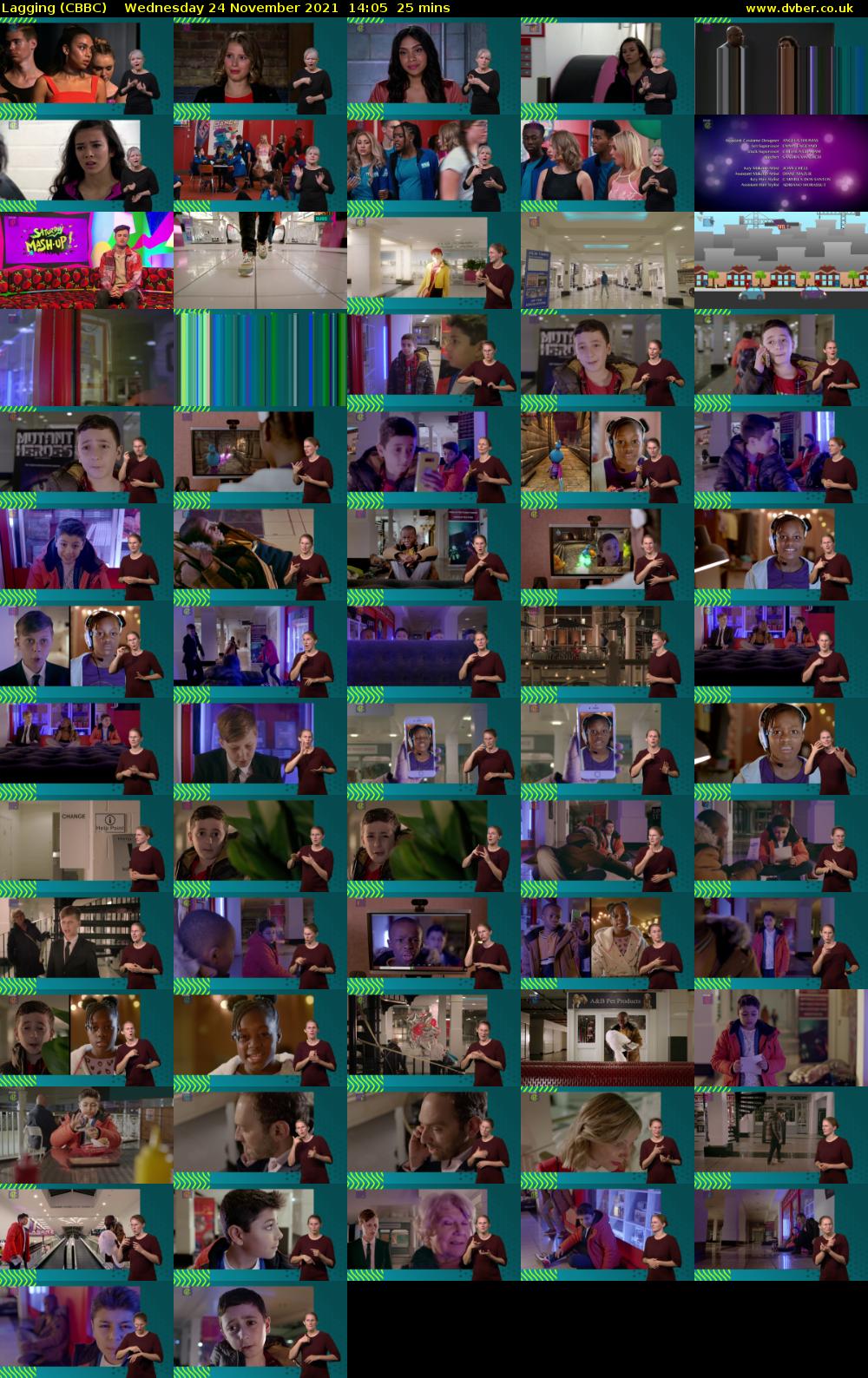 Lagging (CBBC) Wednesday 24 November 2021 14:05 - 14:30