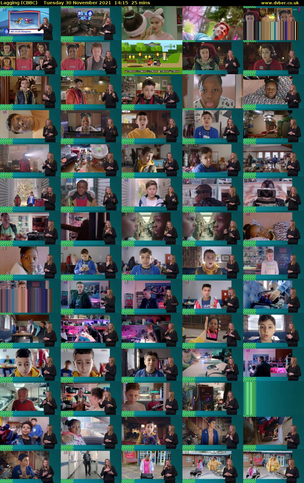 Lagging (CBBC) Tuesday 30 November 2021 14:15 - 14:40