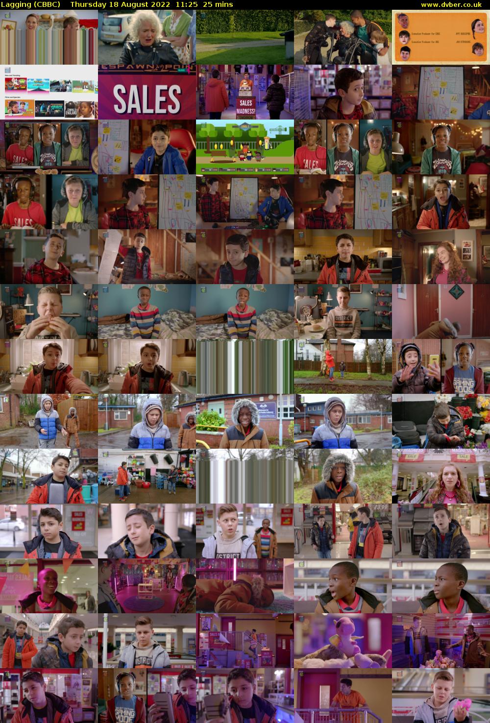 Lagging (CBBC) Thursday 18 August 2022 11:25 - 11:50