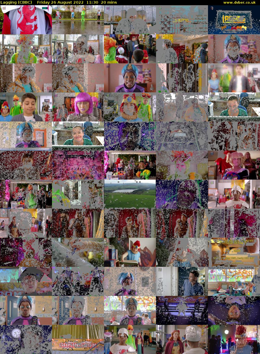 Lagging (CBBC) Friday 26 August 2022 11:30 - 11:50