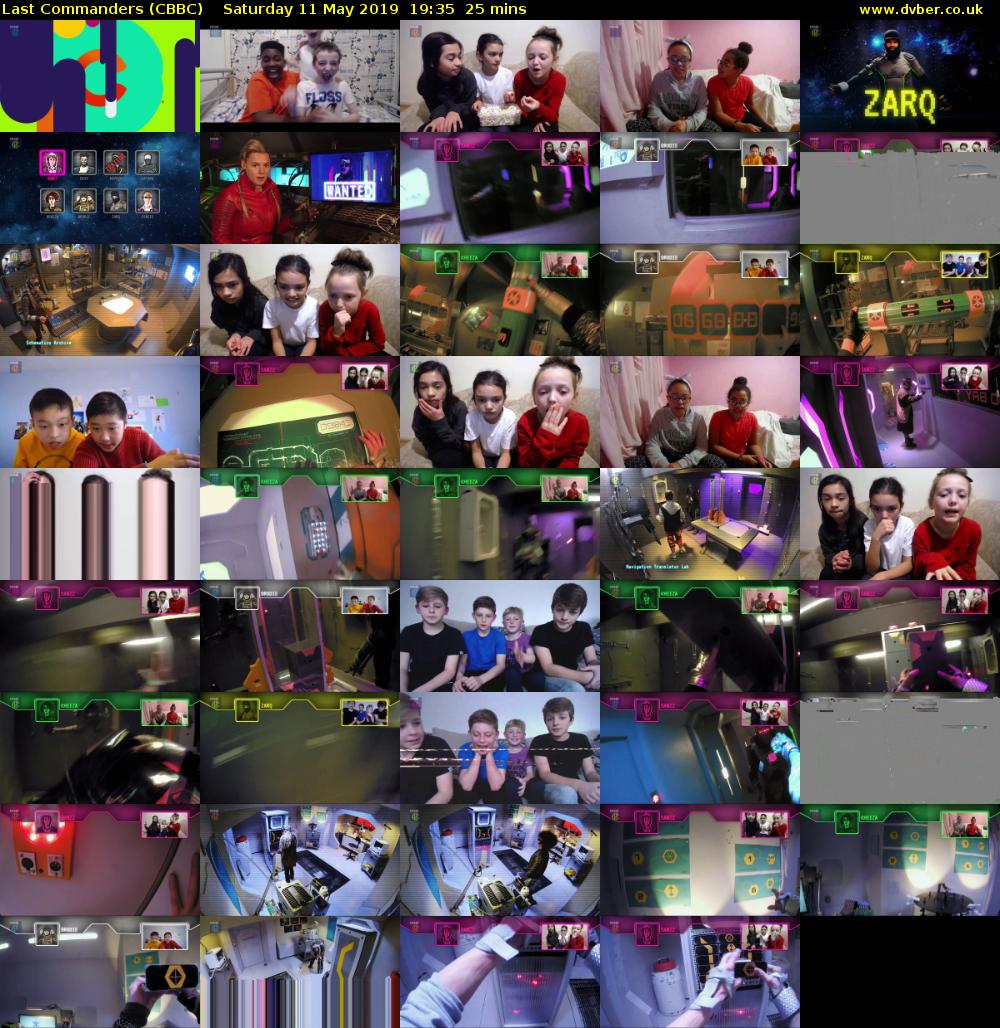 Last Commanders (CBBC) Saturday 11 May 2019 19:35 - 20:00