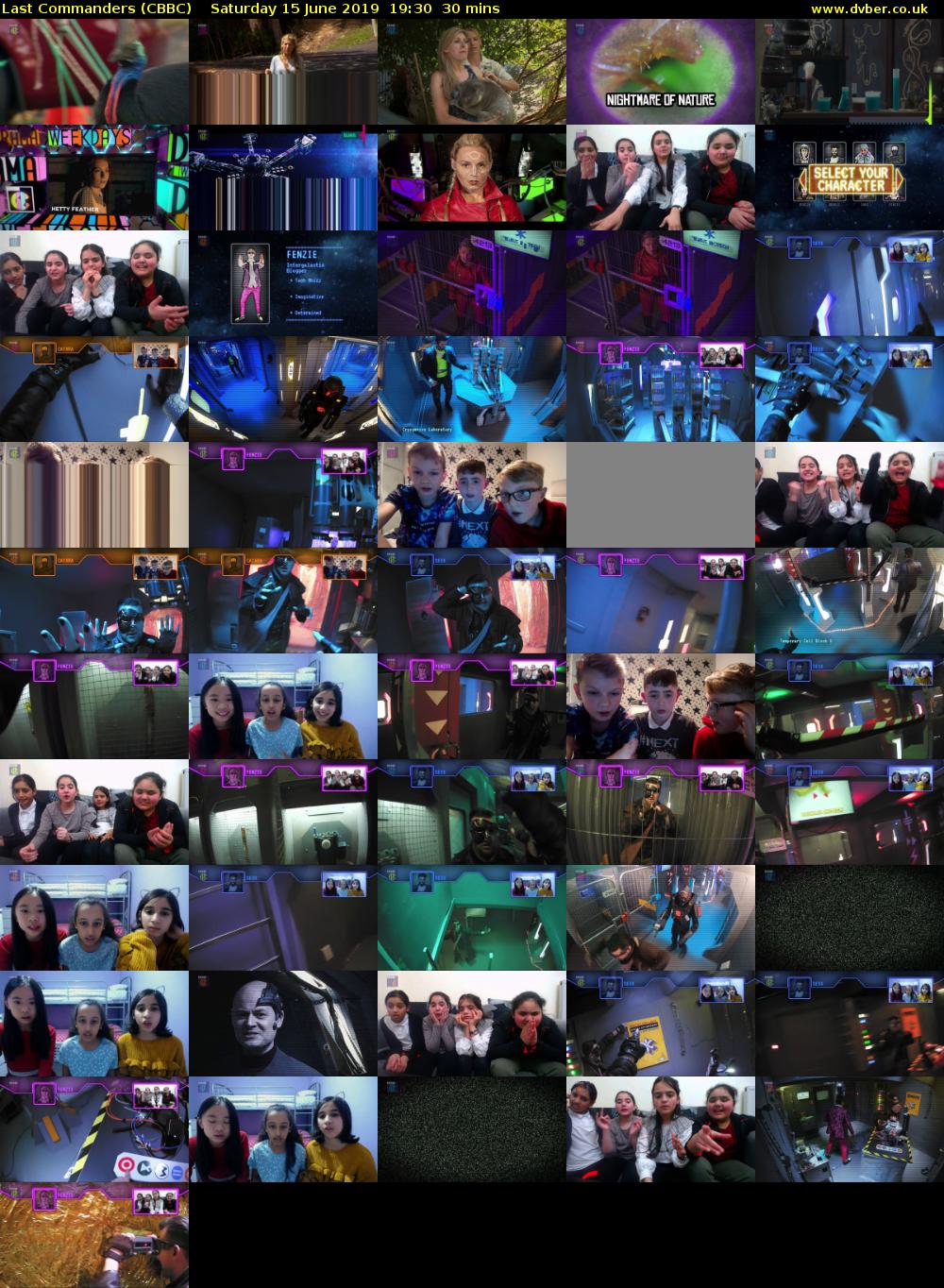 Last Commanders (CBBC) Saturday 15 June 2019 19:30 - 20:00