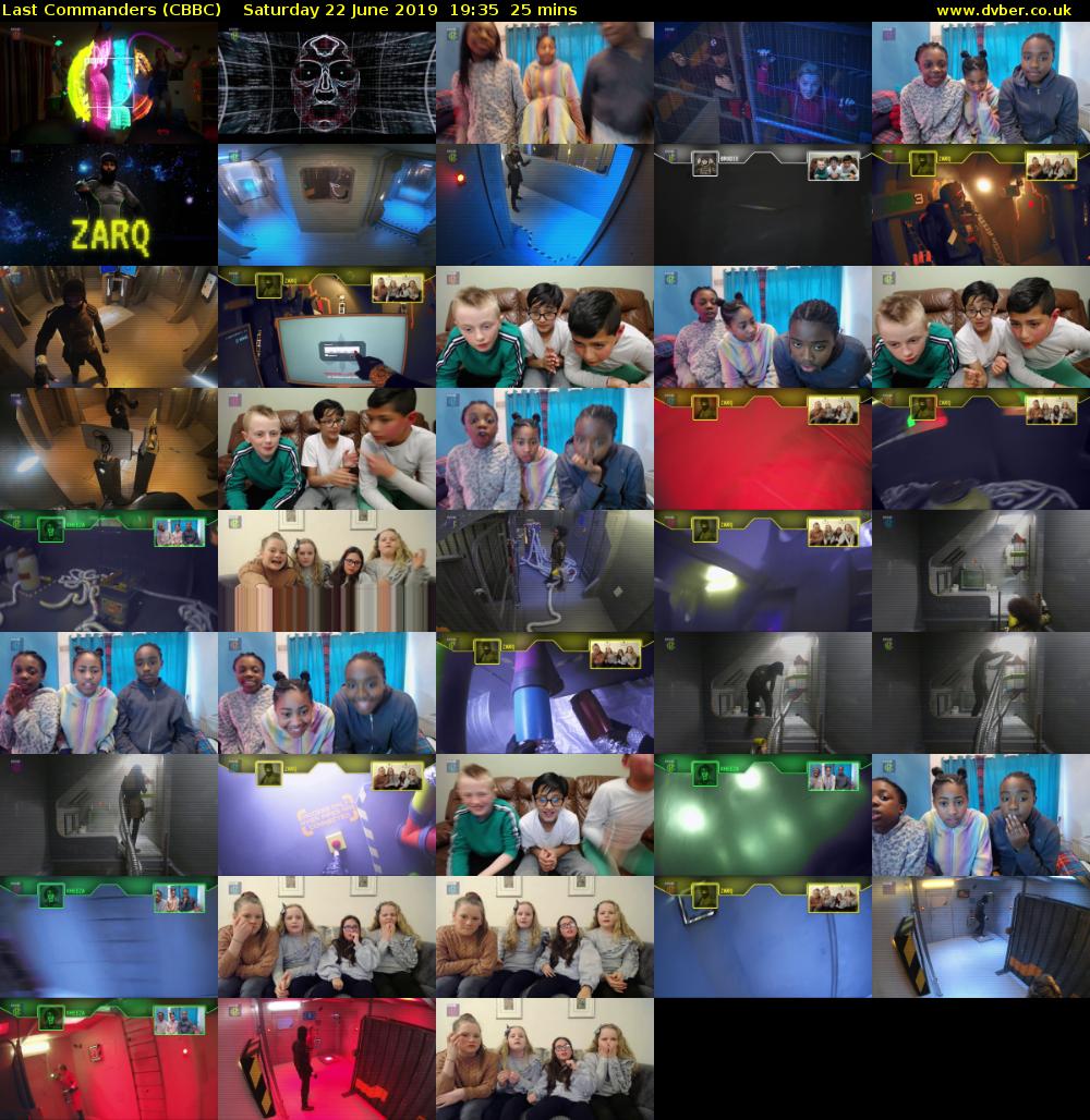 Last Commanders (CBBC) Saturday 22 June 2019 19:35 - 20:00