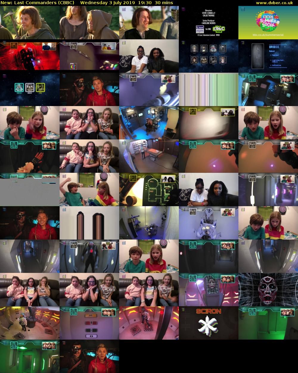 Last Commanders (CBBC) Wednesday 3 July 2019 19:30 - 20:00
