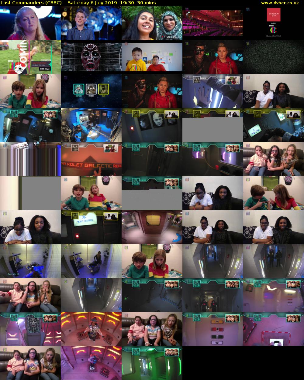 Last Commanders (CBBC) Saturday 6 July 2019 19:30 - 20:00