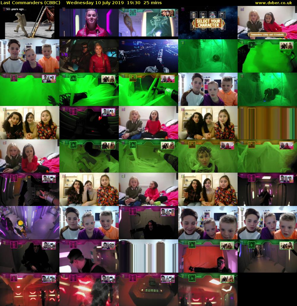 Last Commanders (CBBC) Wednesday 10 July 2019 19:30 - 19:55