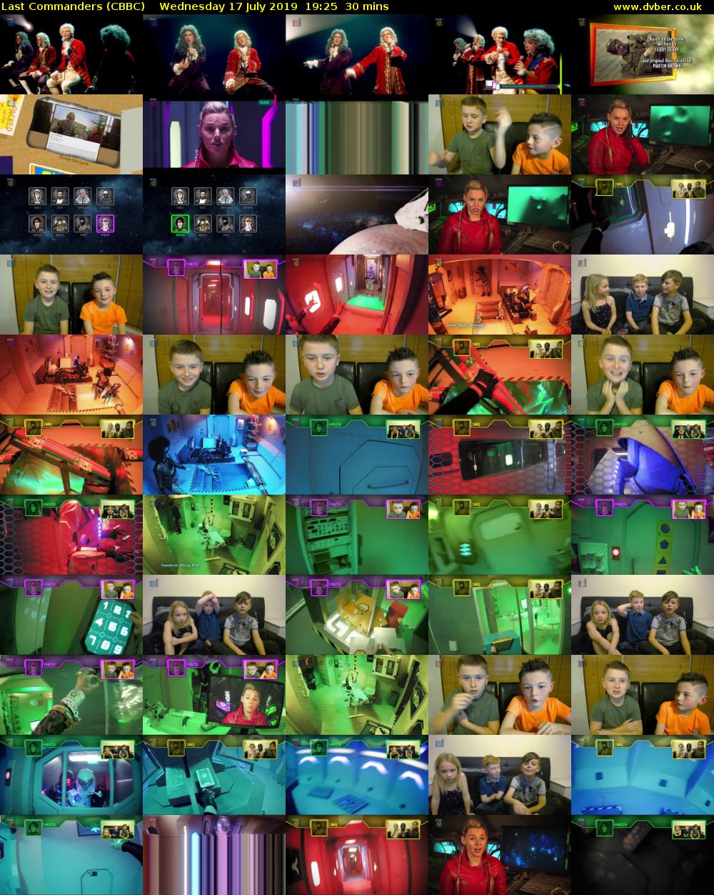 Last Commanders (CBBC) Wednesday 17 July 2019 19:25 - 19:55