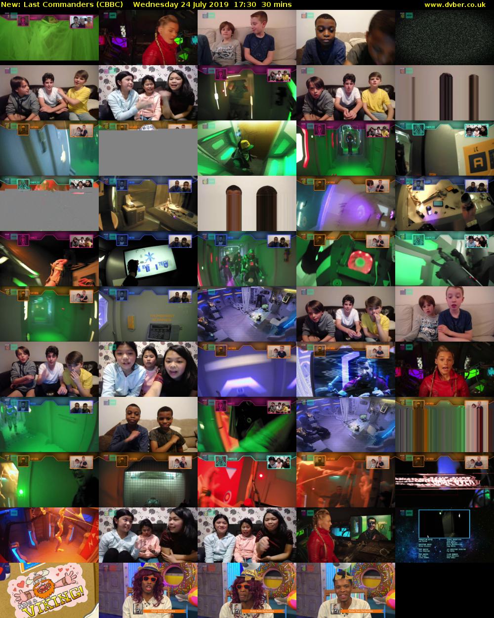 Last Commanders (CBBC) Wednesday 24 July 2019 17:30 - 18:00